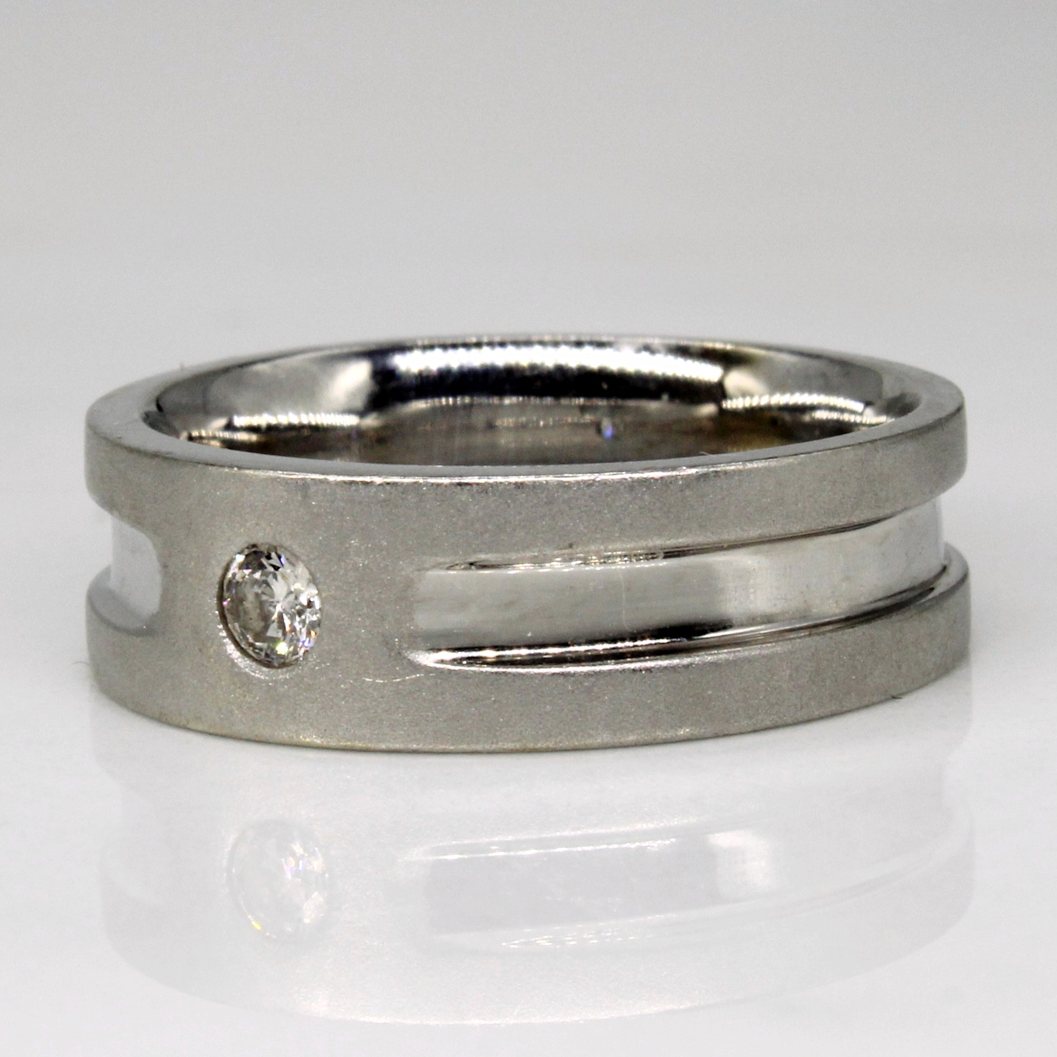 Flush Set Diamond Band| 0.10ct | SZ 6.5 |