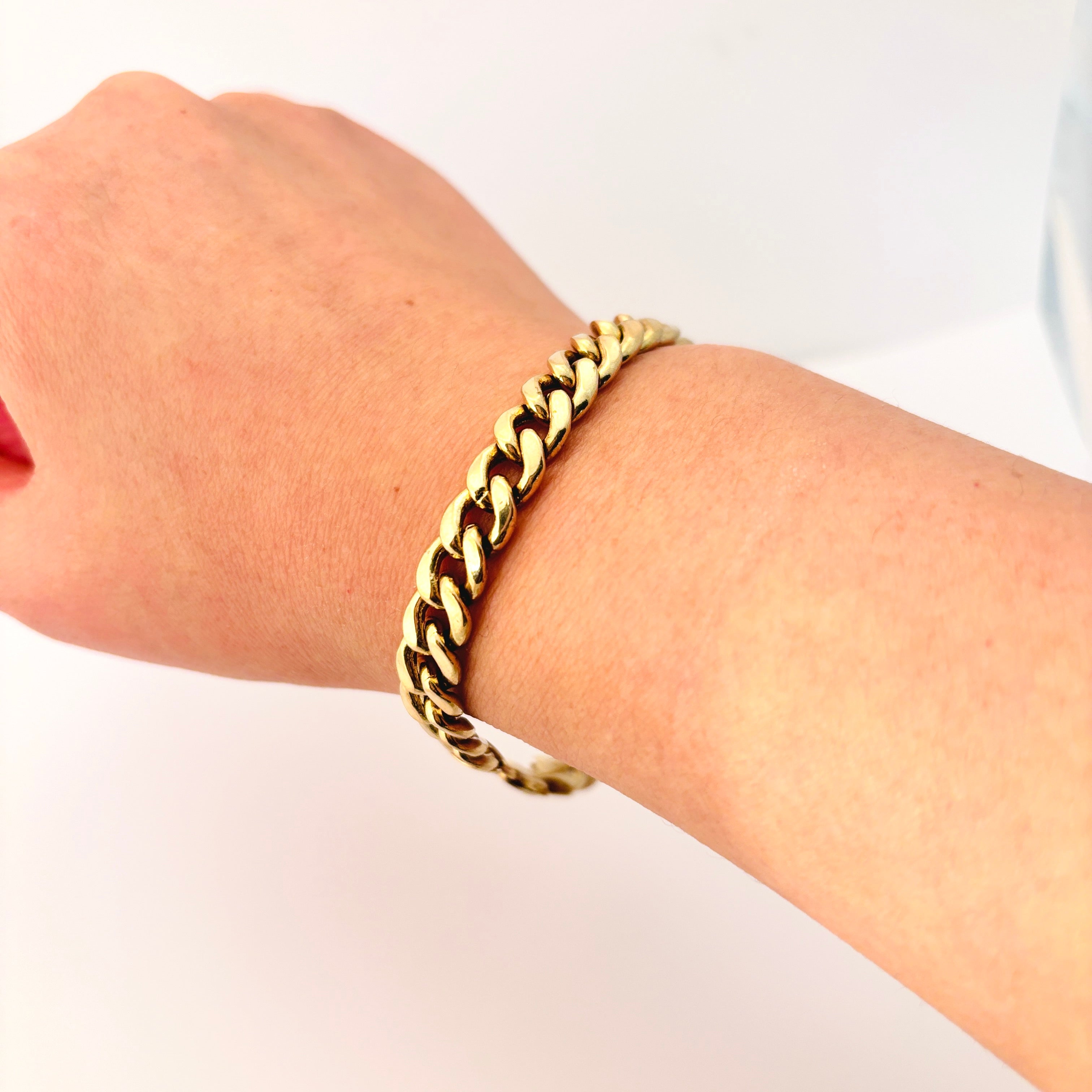 10k Yellow Gold Curb Chain Bracelet | 8.75" |