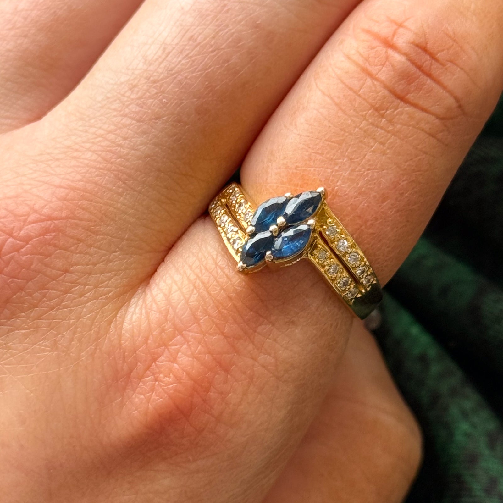 Synthetic Spinel & Natural Diamond Ring | 0.50ctw, 0.10ctw | SZ 7.75 |