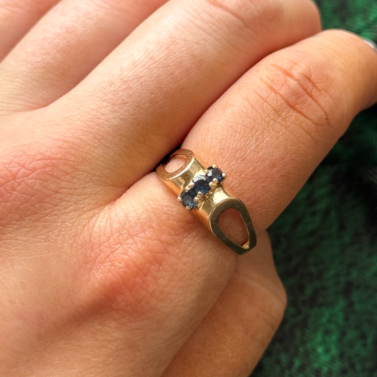 Sapphire Cocktail Ring | 0.36ctw | SZ 8 |