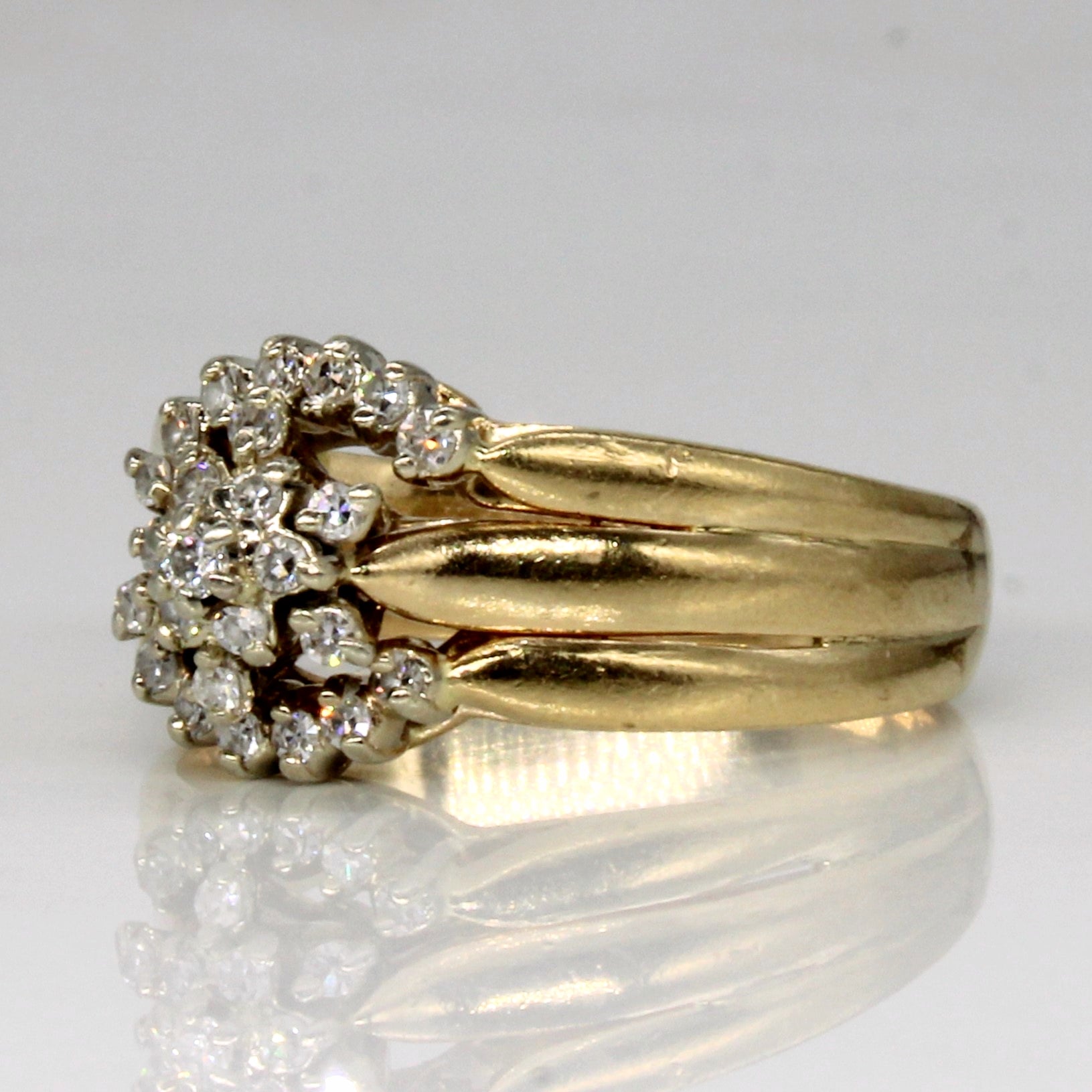 Diamond Cluster Set Ring | 0.26ctw | SZ 8.25 |
