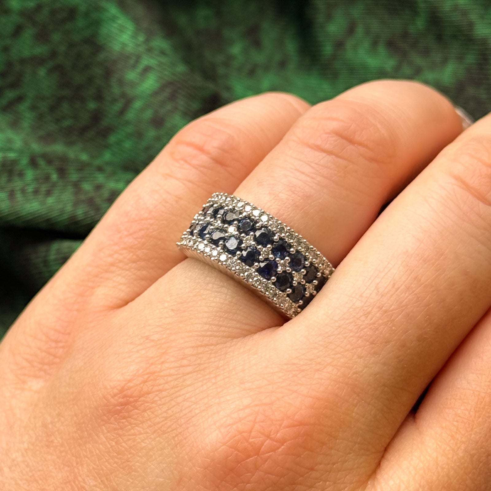 Sapphire & Diamond Cocktail Ring | 2.24ctw, 0.24ctw | SZ 5.75 |