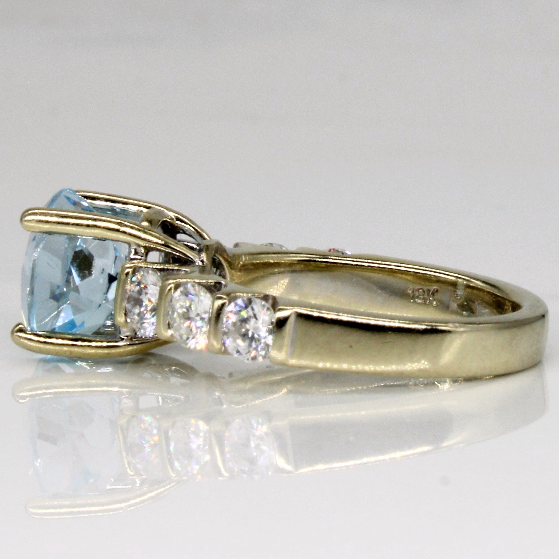 Topaz & Diamond Cocktail Ring | 3.20ct, 0.90ctw | SZ 4.75 |