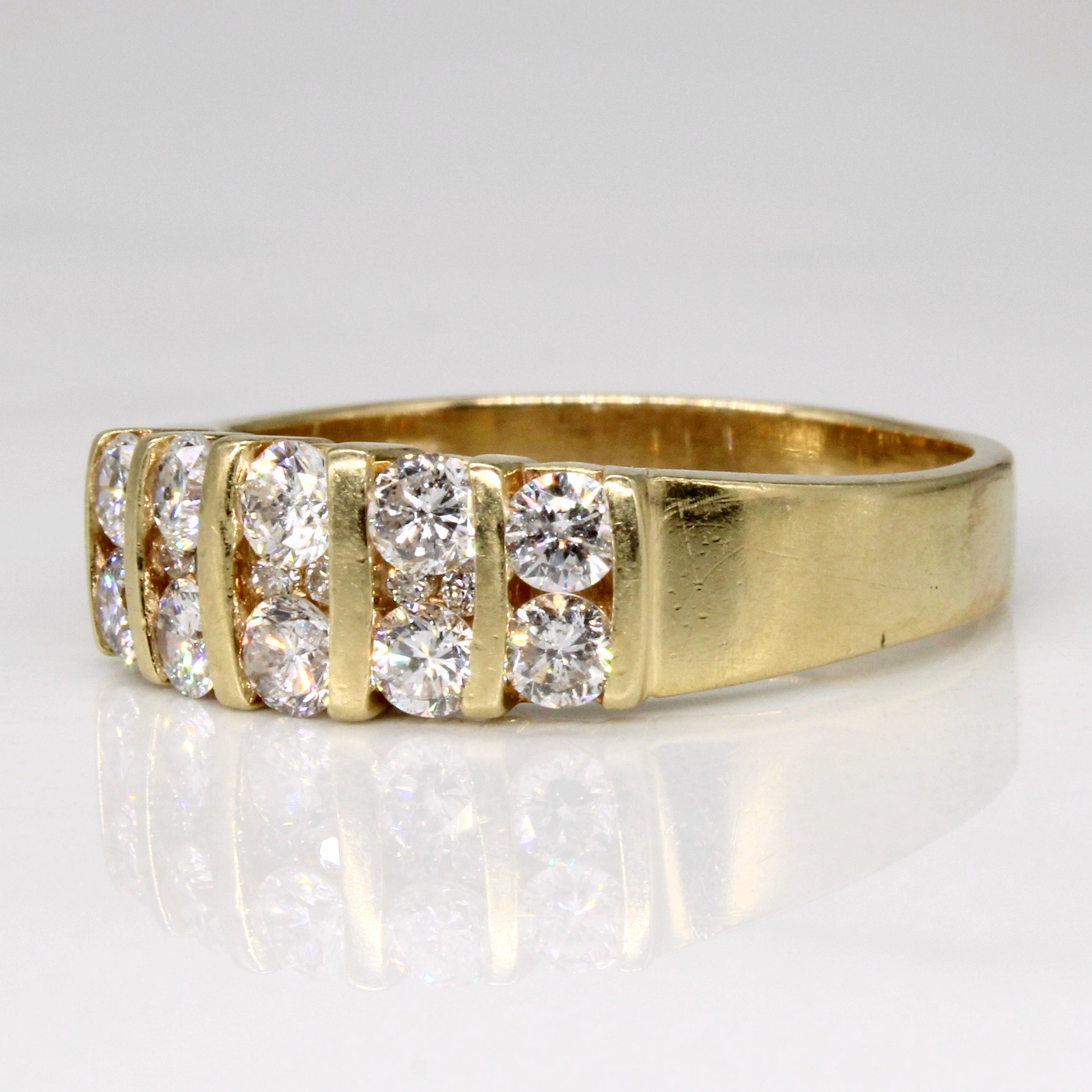 Channel Set Diamond Ring | 1.08ctw | SZ 8.75 |