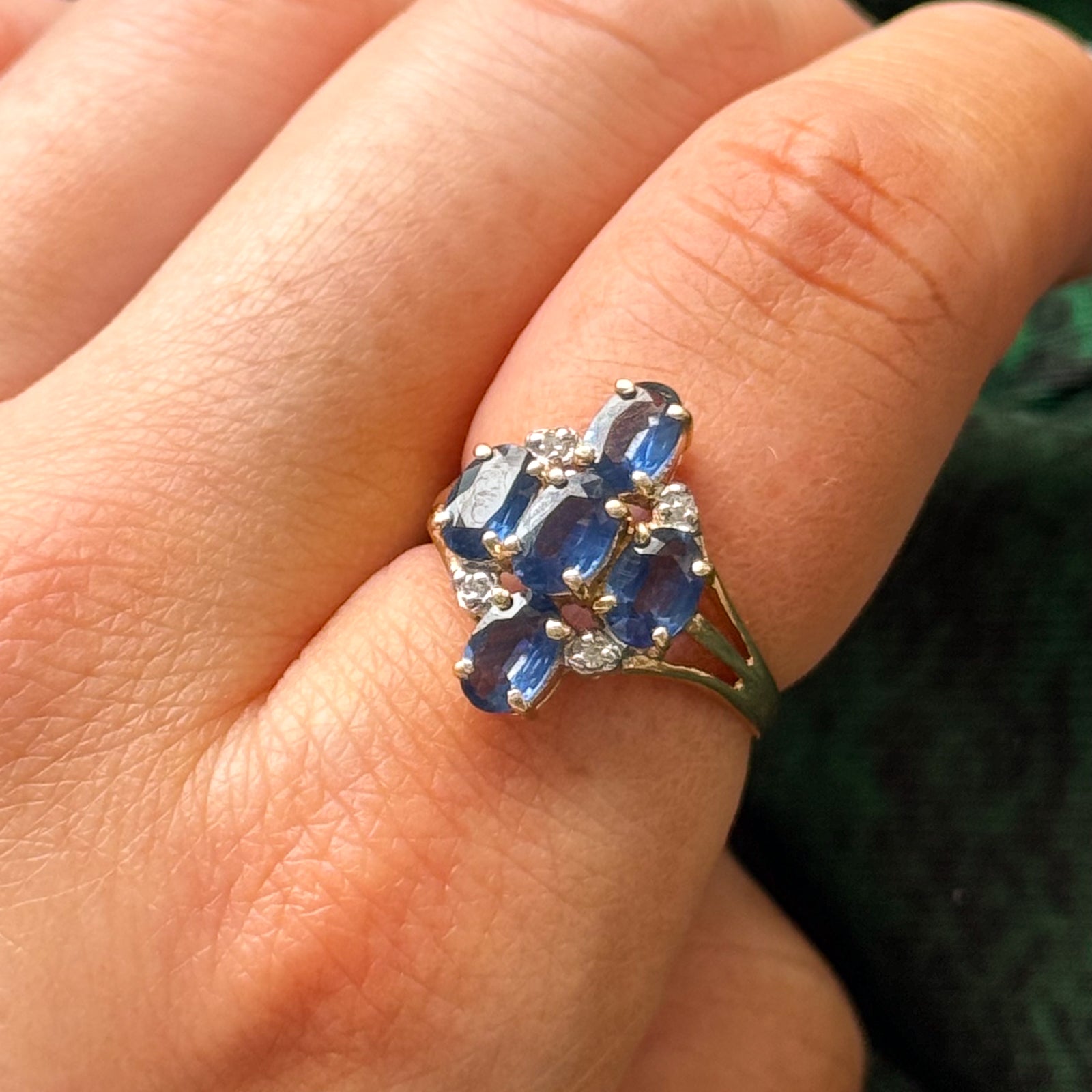Sapphire & Diamond Cocktail Ring | 2.00ctw, 0.008ctw | SZ 6.75 |