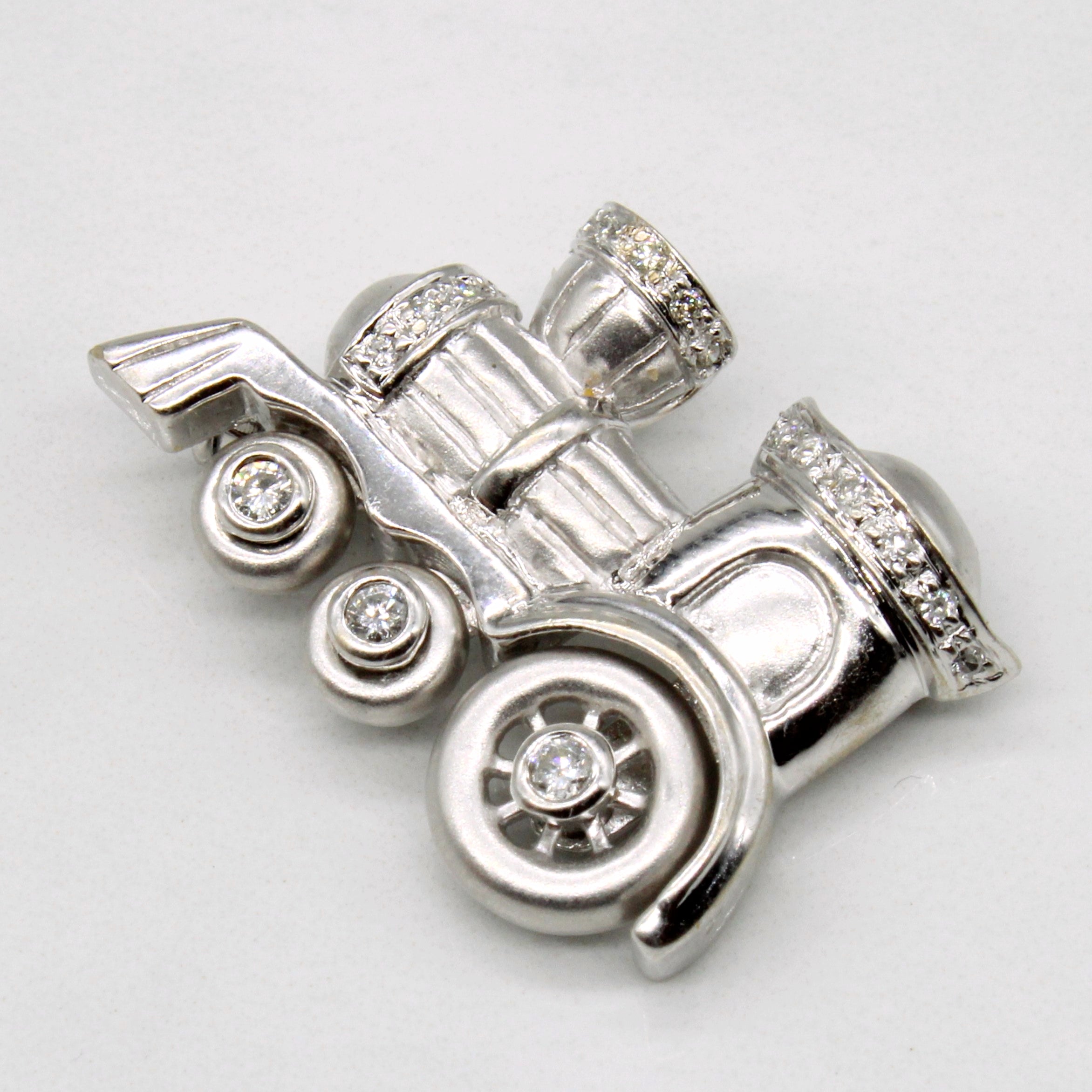 Diamond Train Modified Brooch & Pendant | 0.19ctw |