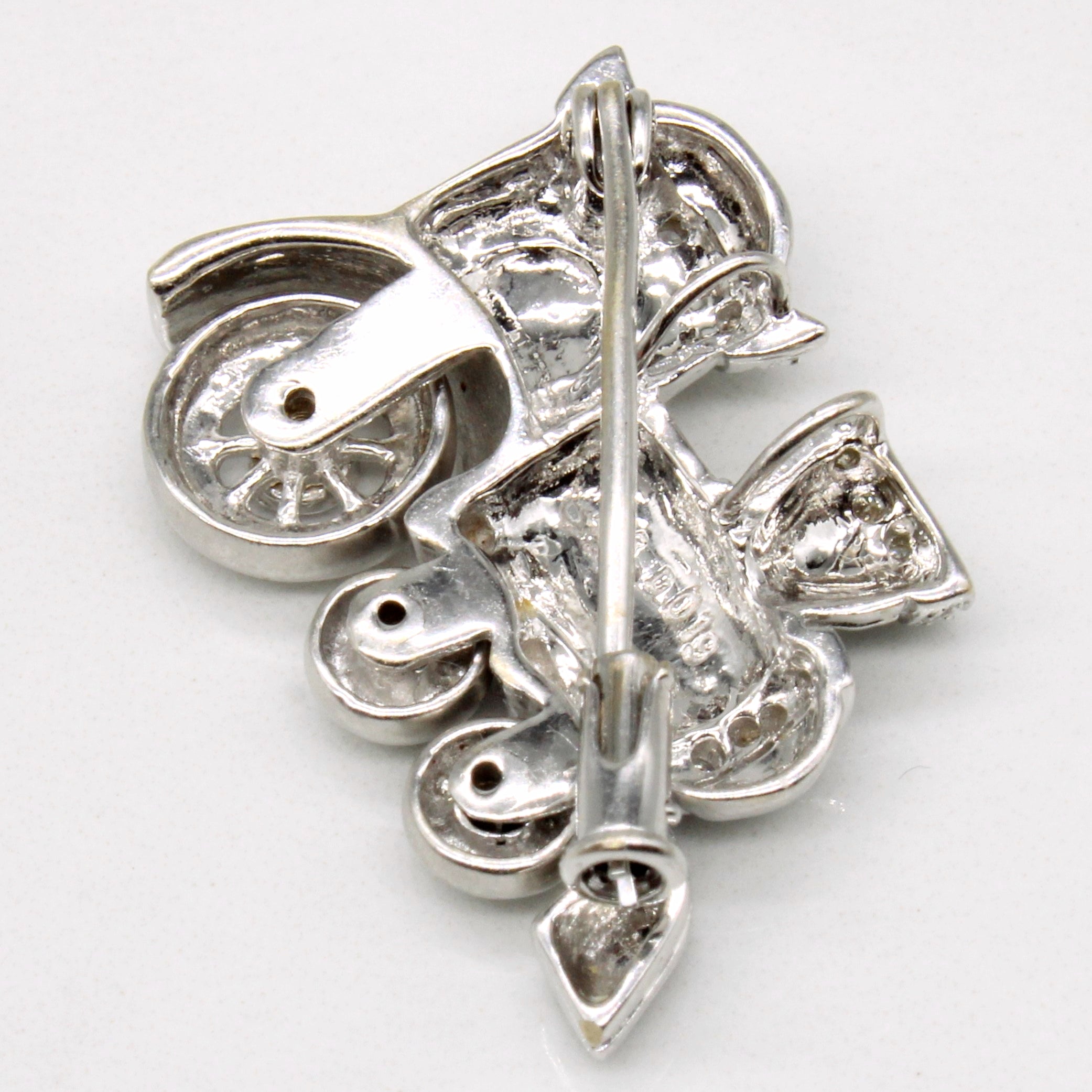 Diamond Train Modified Brooch & Pendant | 0.19ctw |