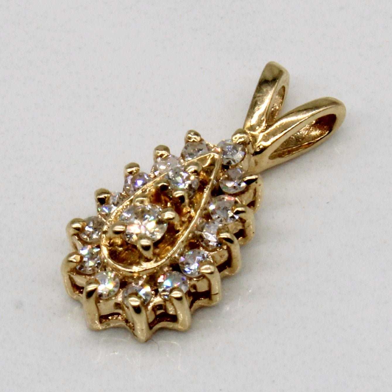 Diamond Teardrop Pendant | 0.21ctw |