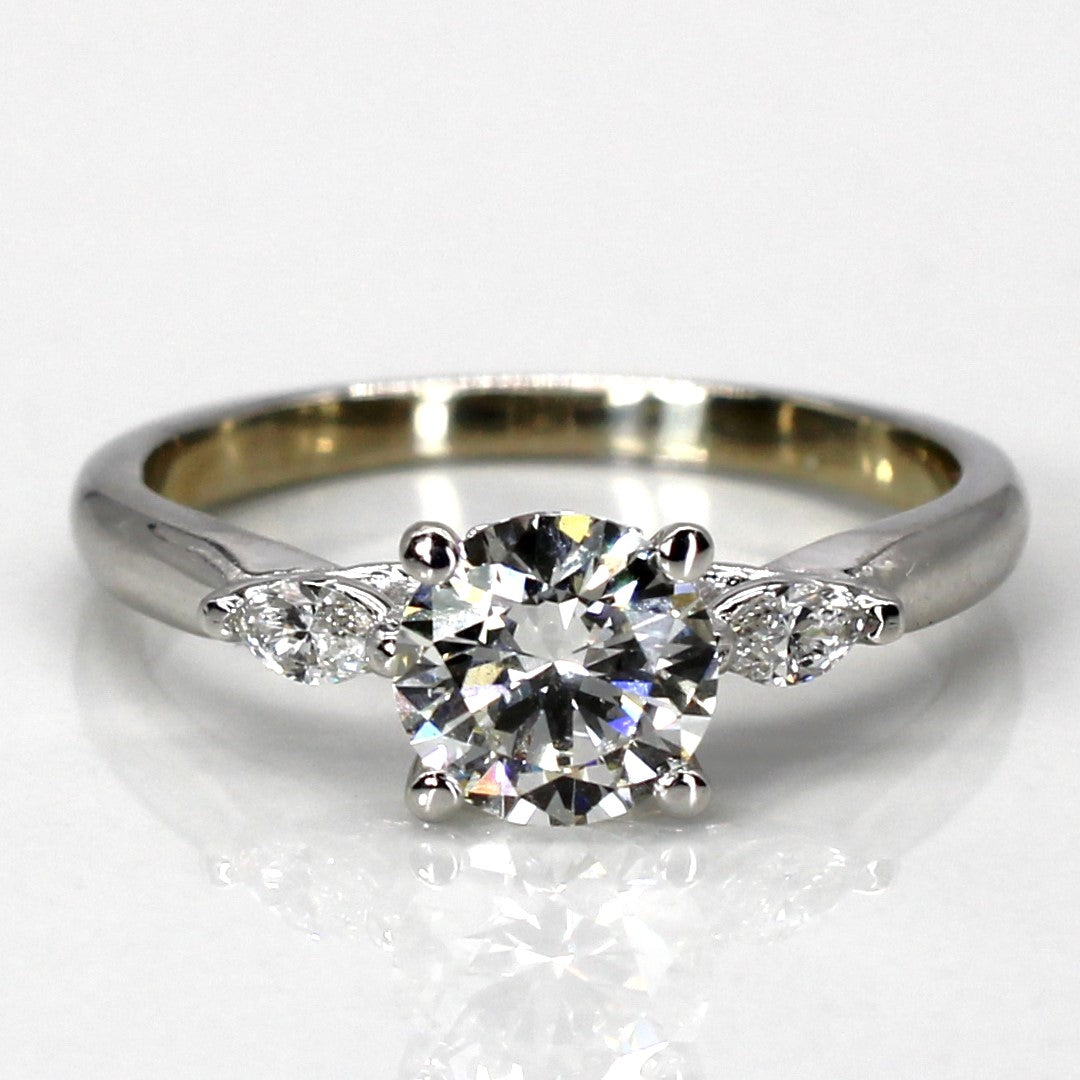 Bague de fiançailles trois diamants | 1,24 ct VS2 I | Taille 7,25 |