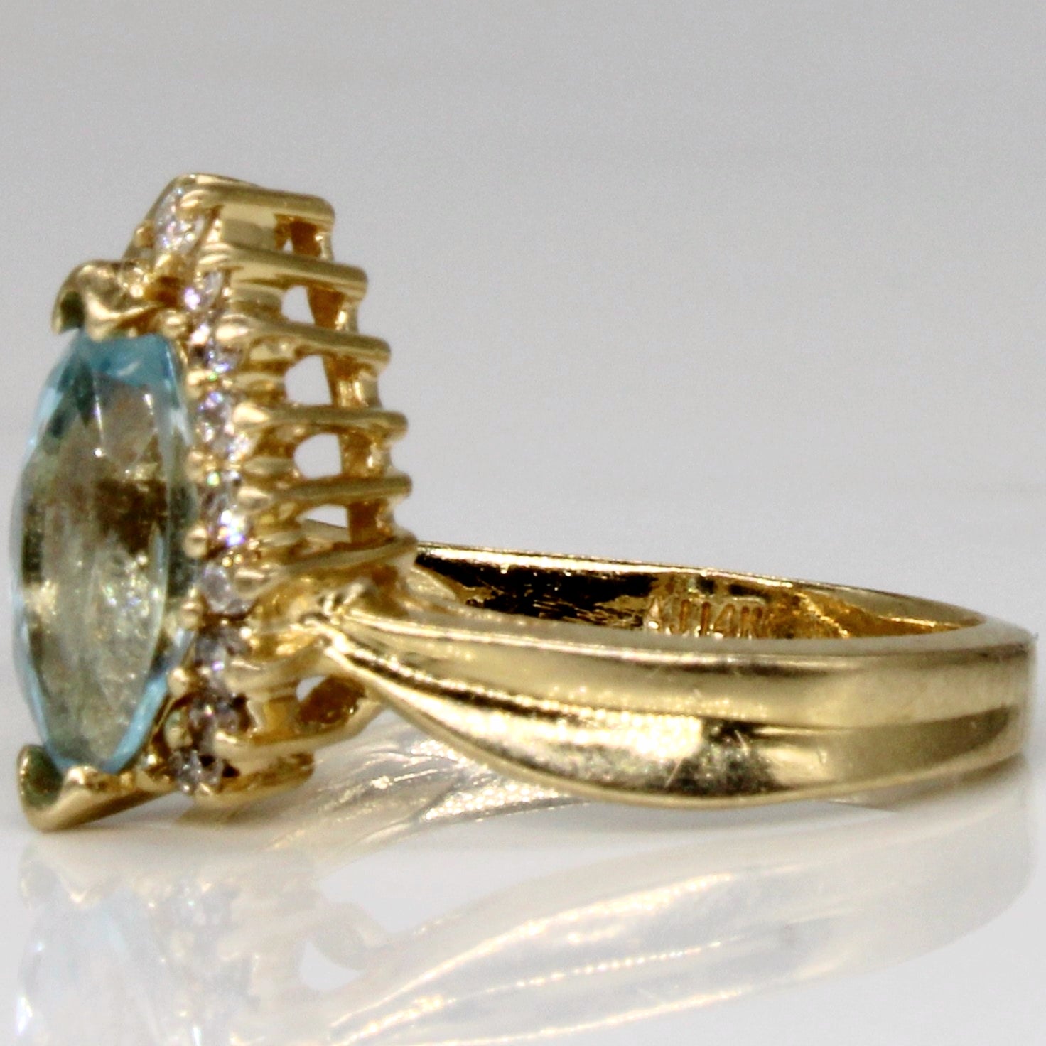 Topaz & Diamond Cocktail Ring | 1.10ct, 0.09ctw | SZ 6.5 |