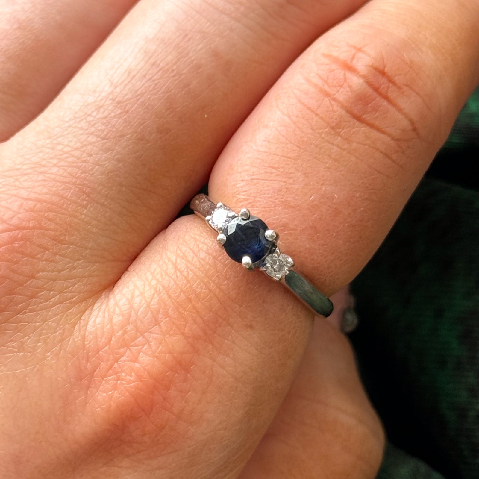 Sapphire & Diamond Ring | 0.65ct, 0.14ctw | SZ 6.25 |