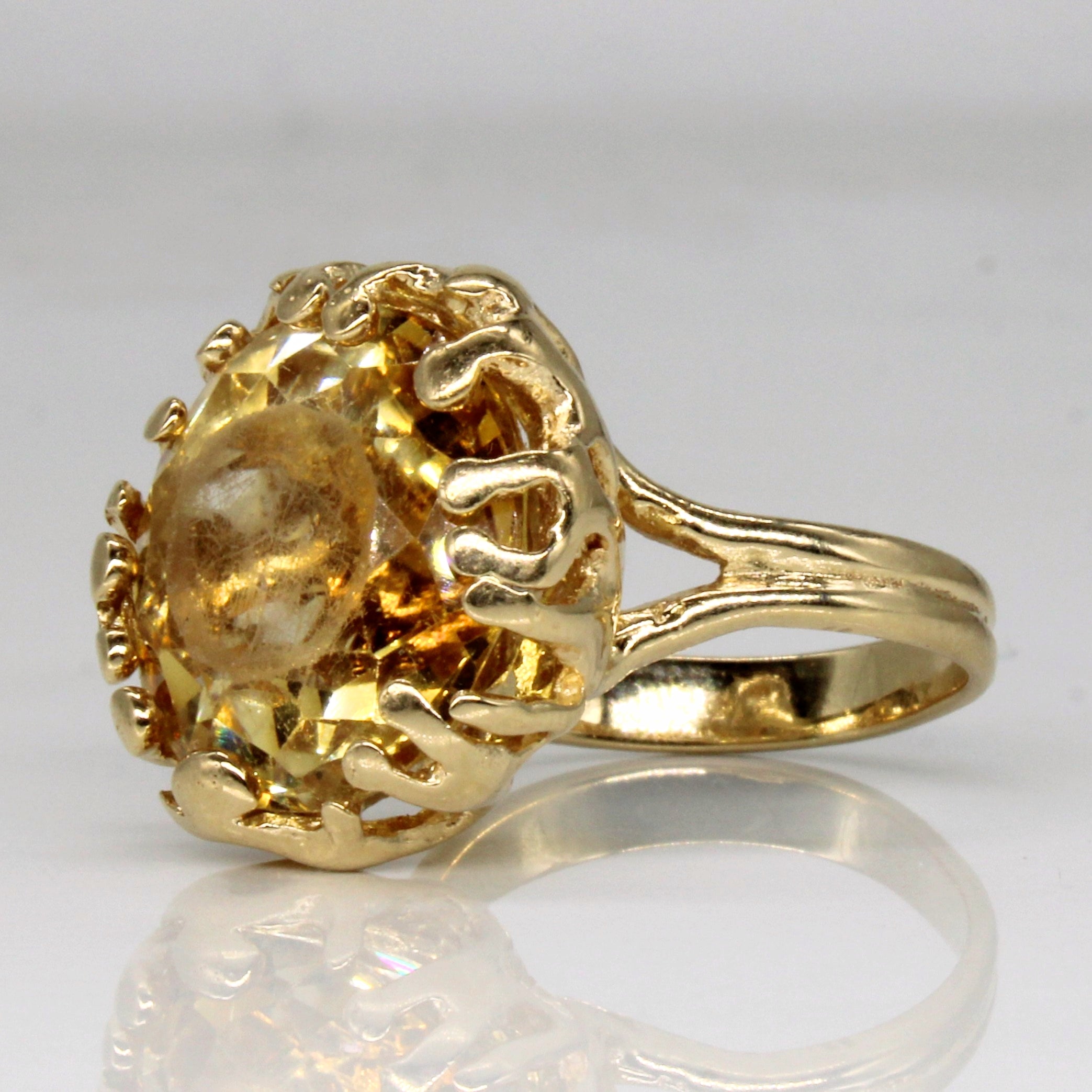 Citrine Cocktail Ring | 11.25ct | SZ 6.25 |