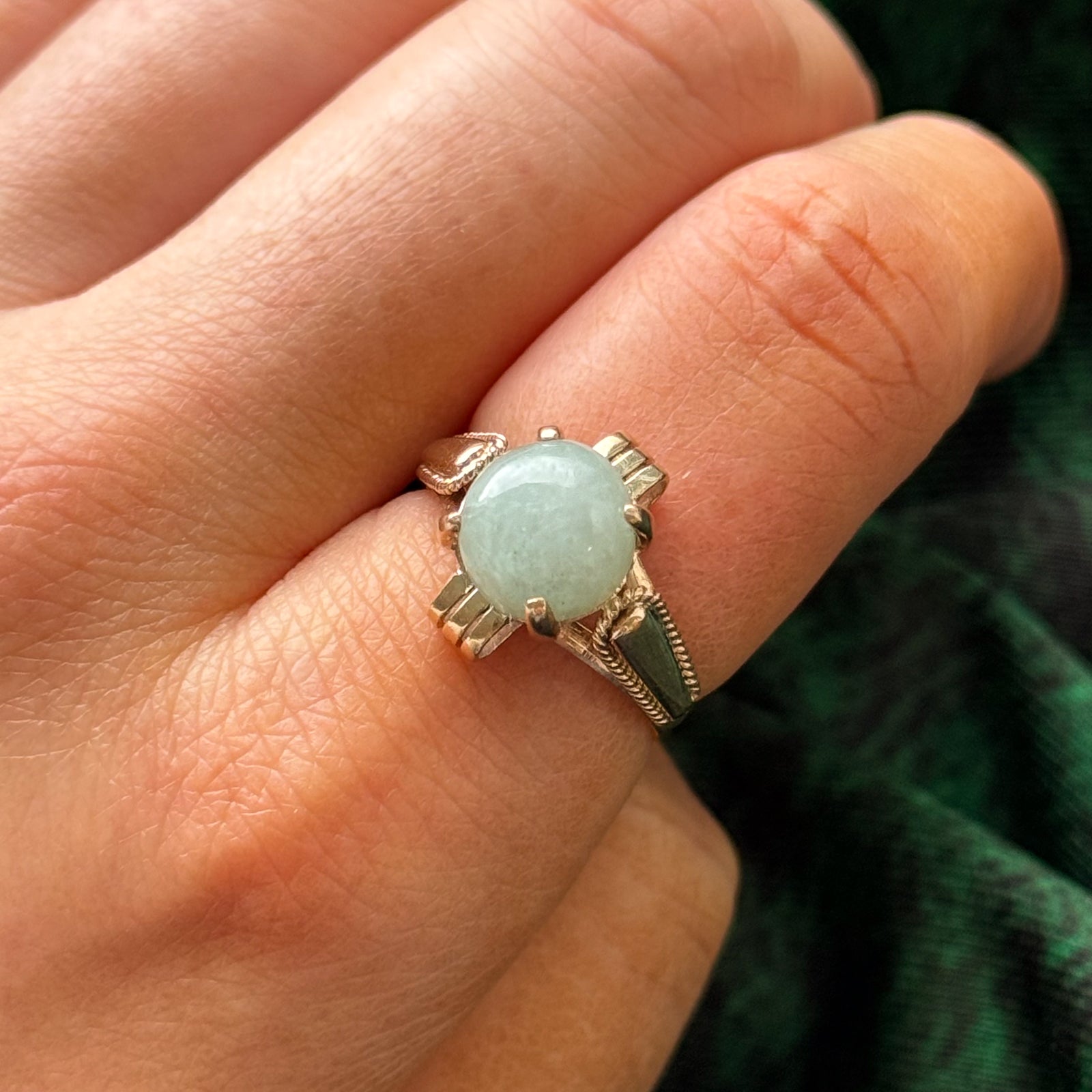 Jadeite Cocktail Ring | 2.55ct | SZ 7.5 |