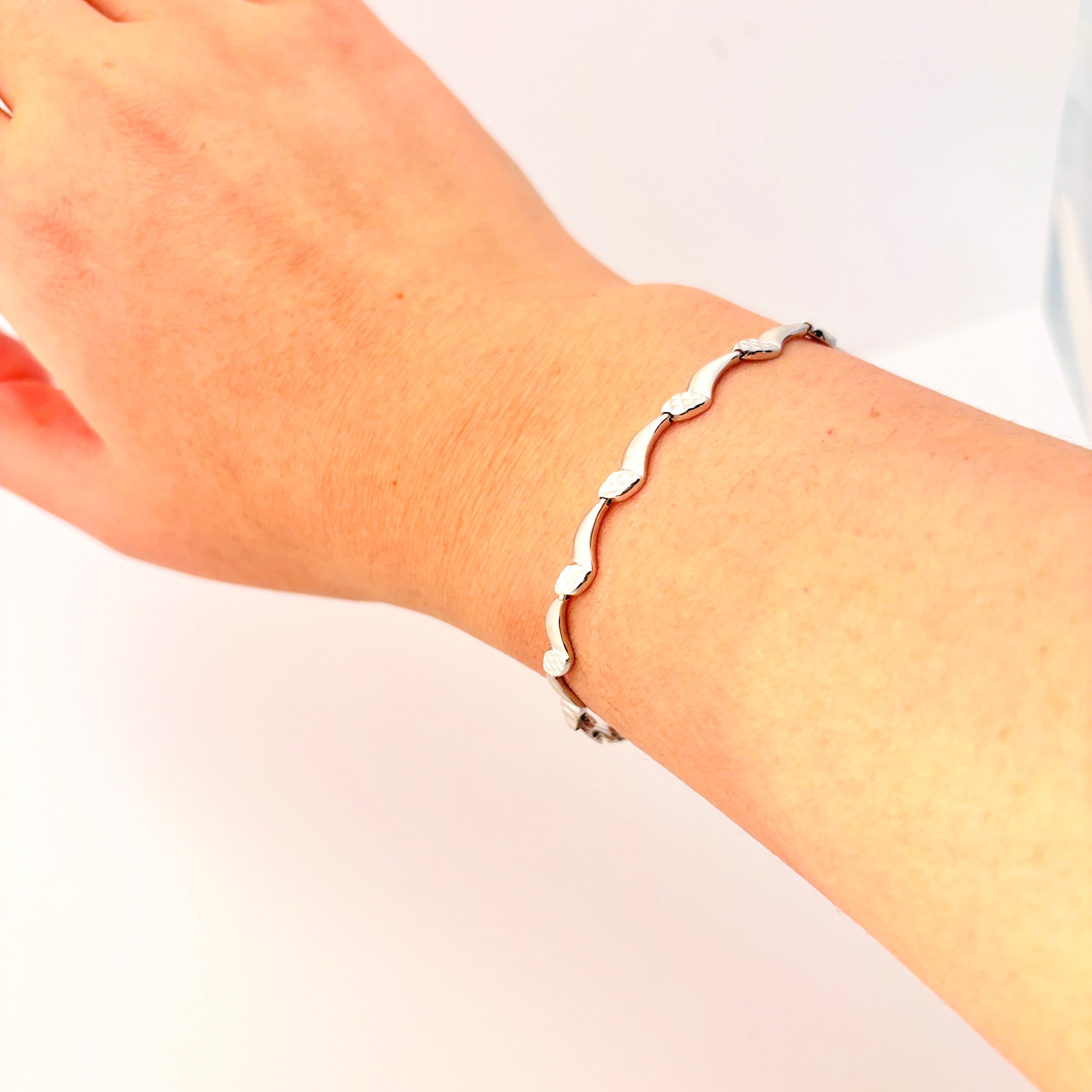 18k White Gold Bracelet | 7" |