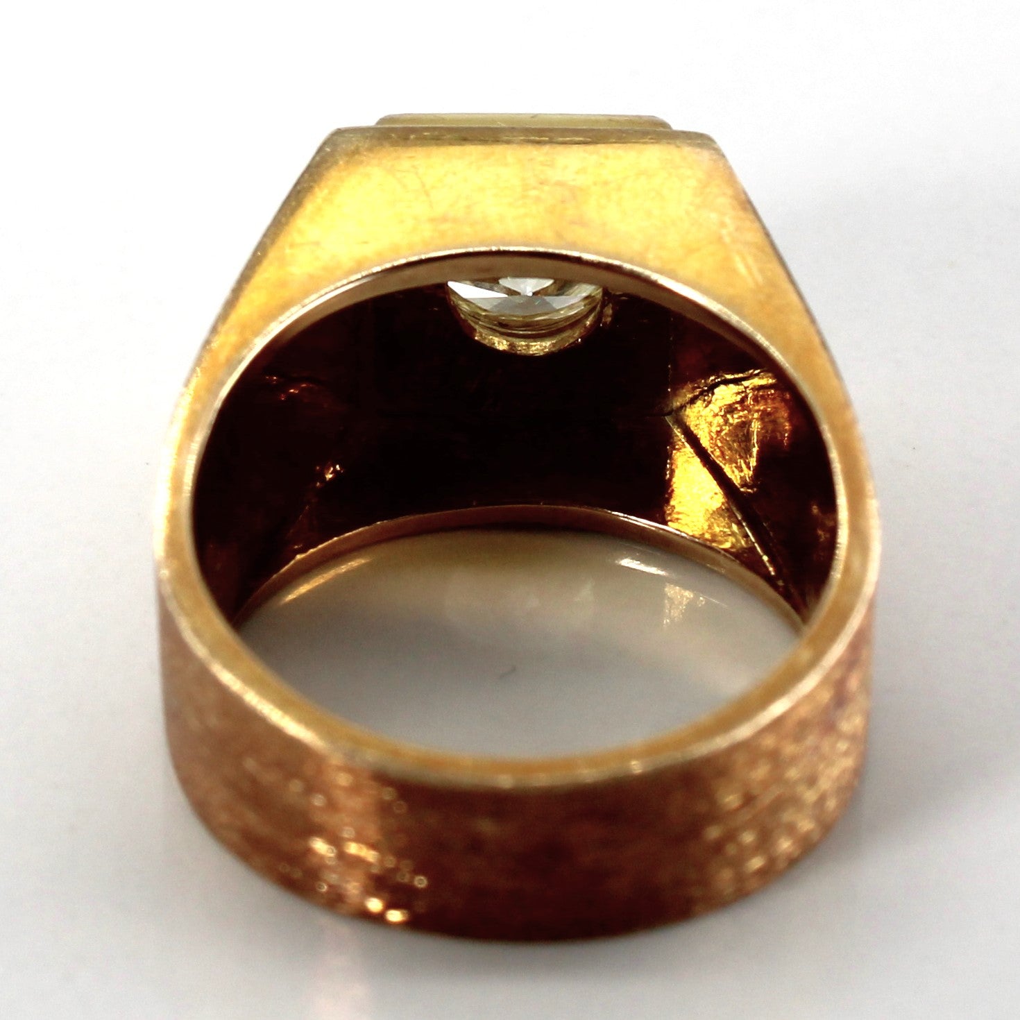 Flush Set Solitaire Diamond Ring | 1.12ct SI2/I1 L/M | SZ 5.75 |