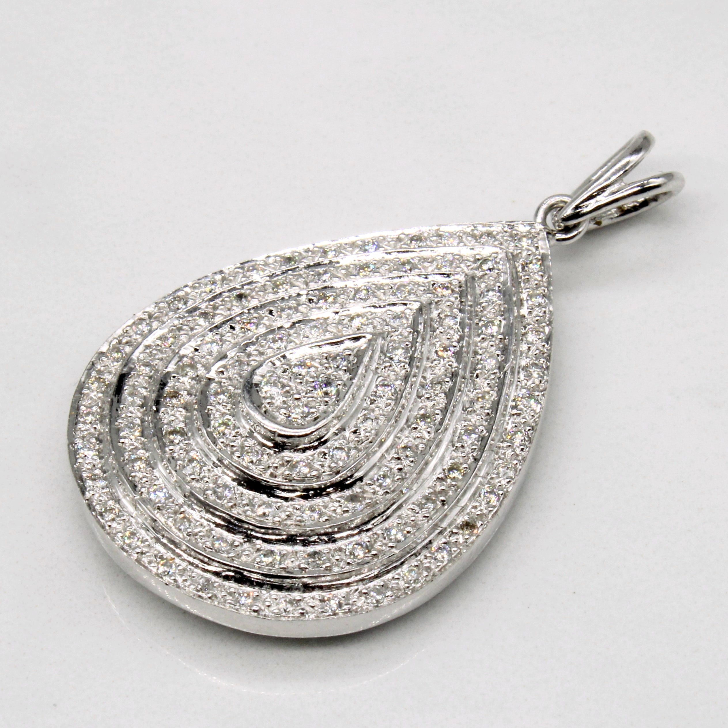 Diamond Teardrop Pendant | 0.50ctw |