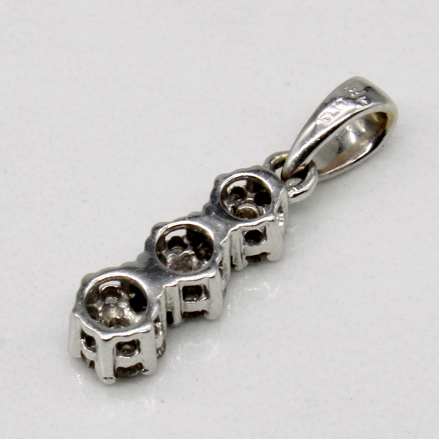 Diamond Cluster Drop Pendant | 0.21ctw |