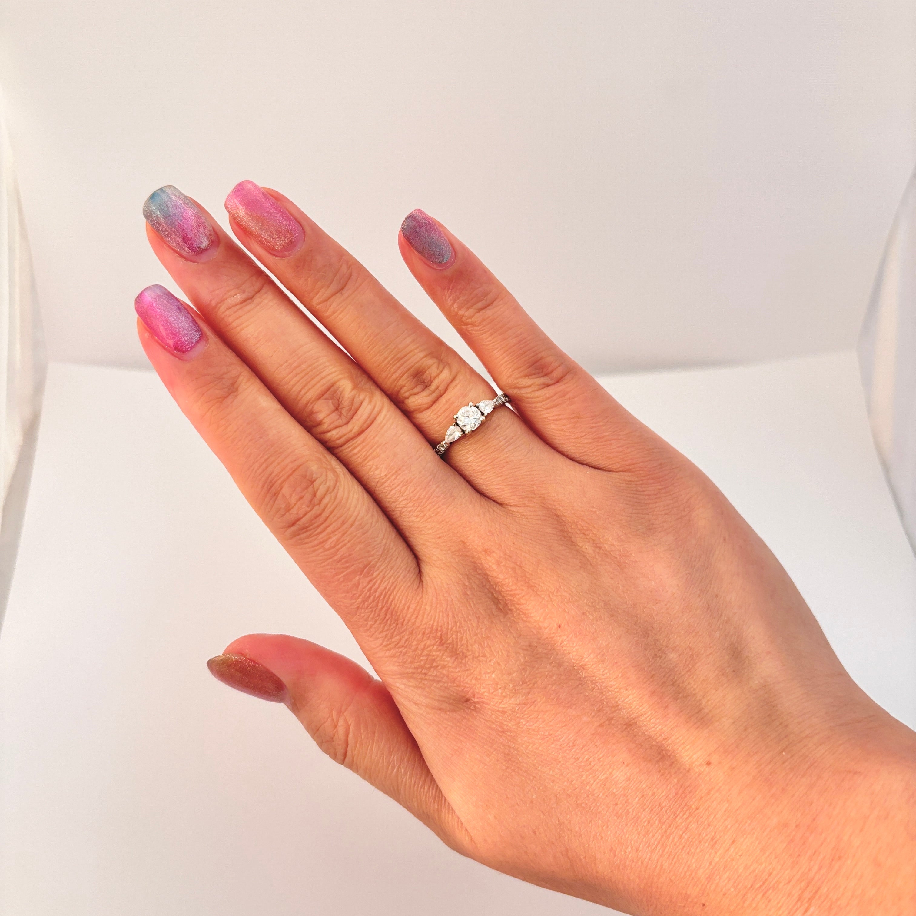 14K White Gold Diamond Ring | 0.99 ctw I1 H/I | SZ 6 |