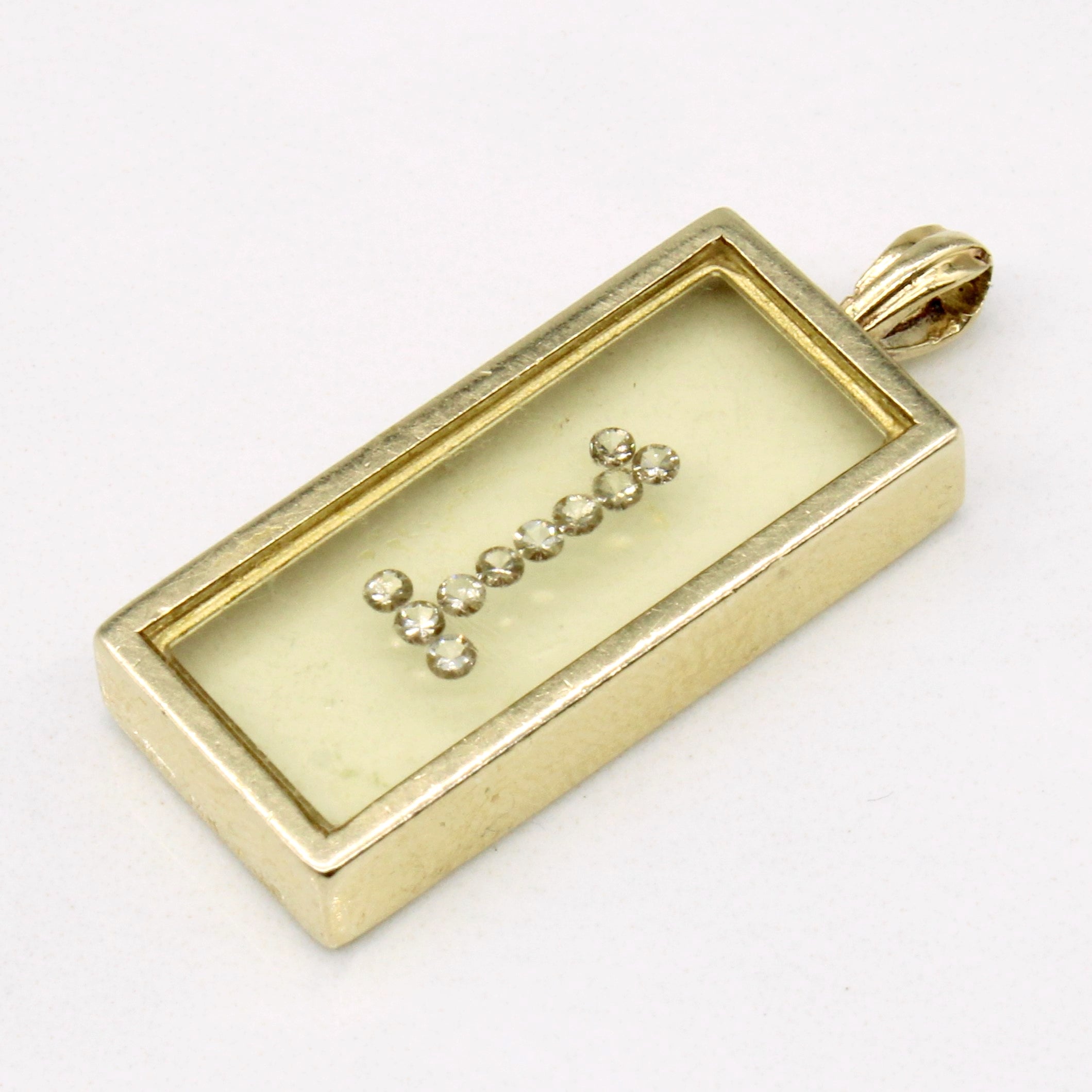 Diamond & Resin 1 Pendant | 0.10ctw |