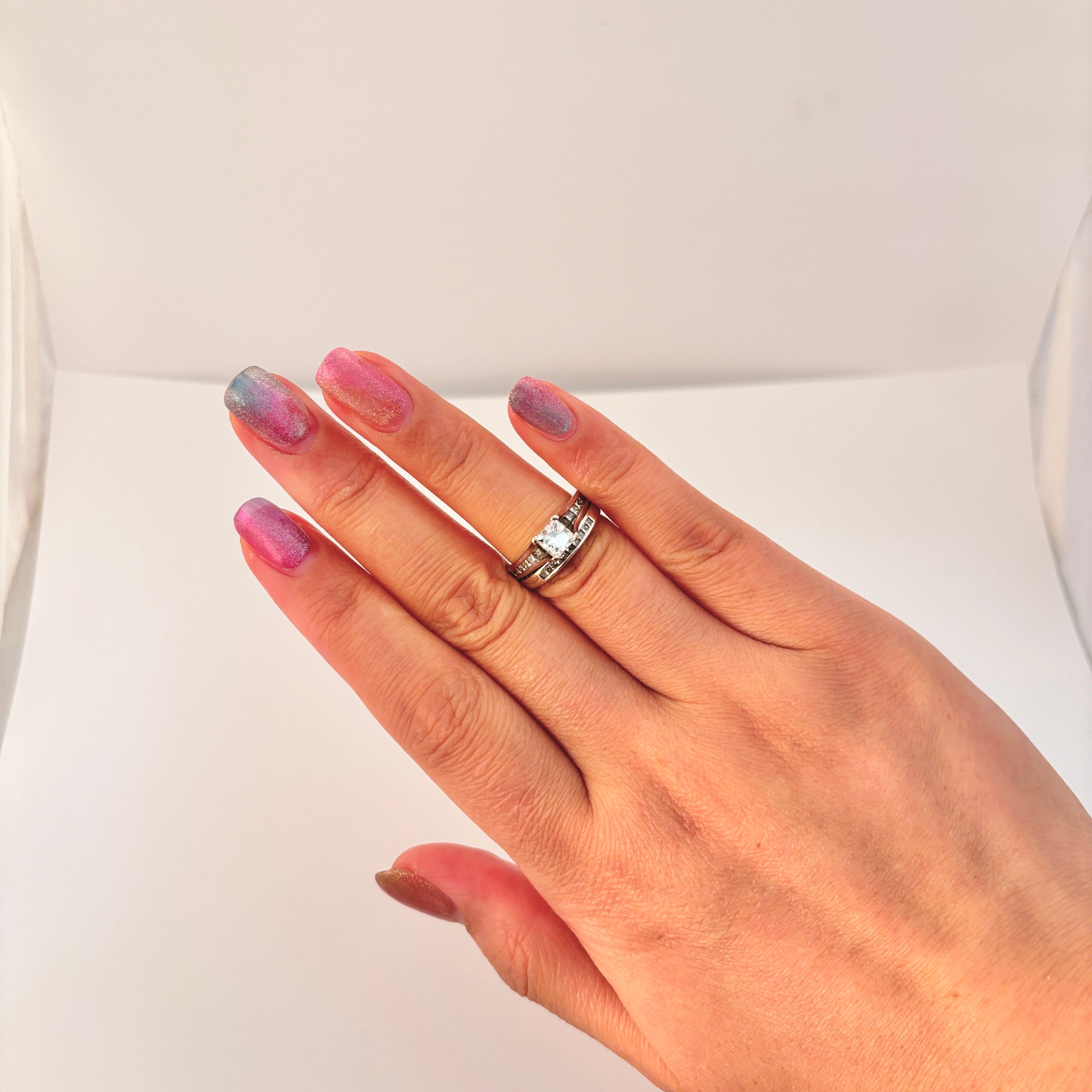 Palladium and 18K White Gold Jubilee Canadian Diamond Ring | 1.33 ctw | SZ 4.25 |