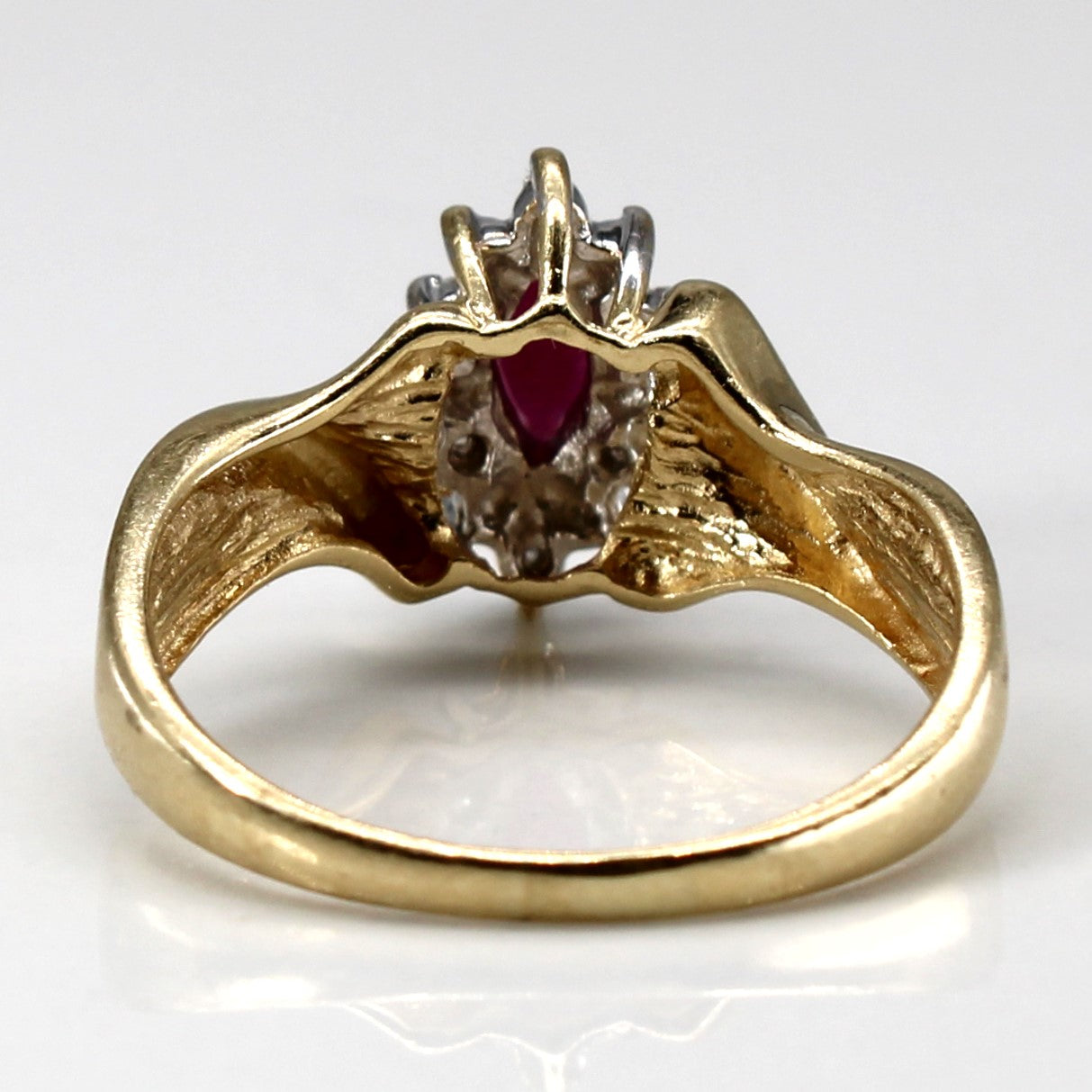 Ruby & Diamond Cocktail Ring | 0.22ct | 0.03ctw | SZ 6.75 |