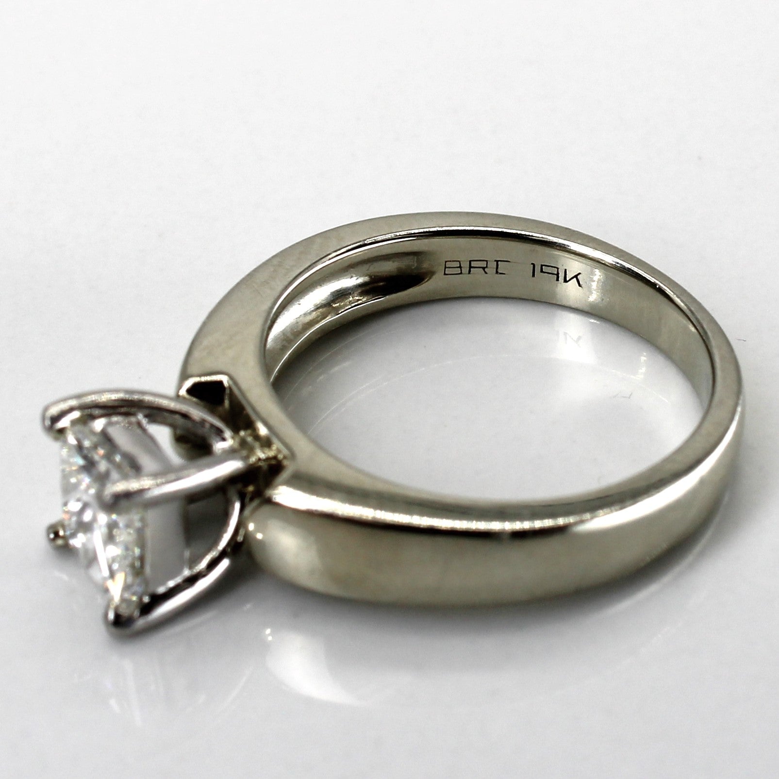 Solitaire Princess Diamond Engagement Ring | 1.02ct VVS2/VS1 G/H | SZ 6 |