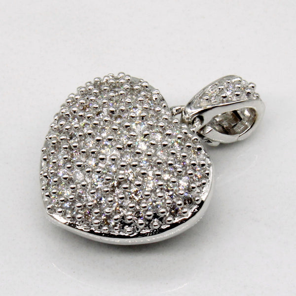 Diamond Pave Heart Pendant | 0.50ctw |