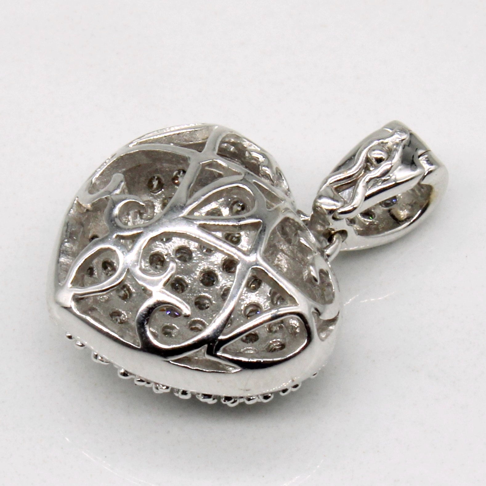 Diamond Pave Heart Pendant | 0.50ctw |