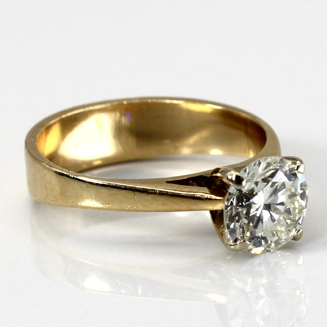 Bague de fiançailles solitaire en diamant | 1,13 ct VS2 L/M | Taille 5,25 |
