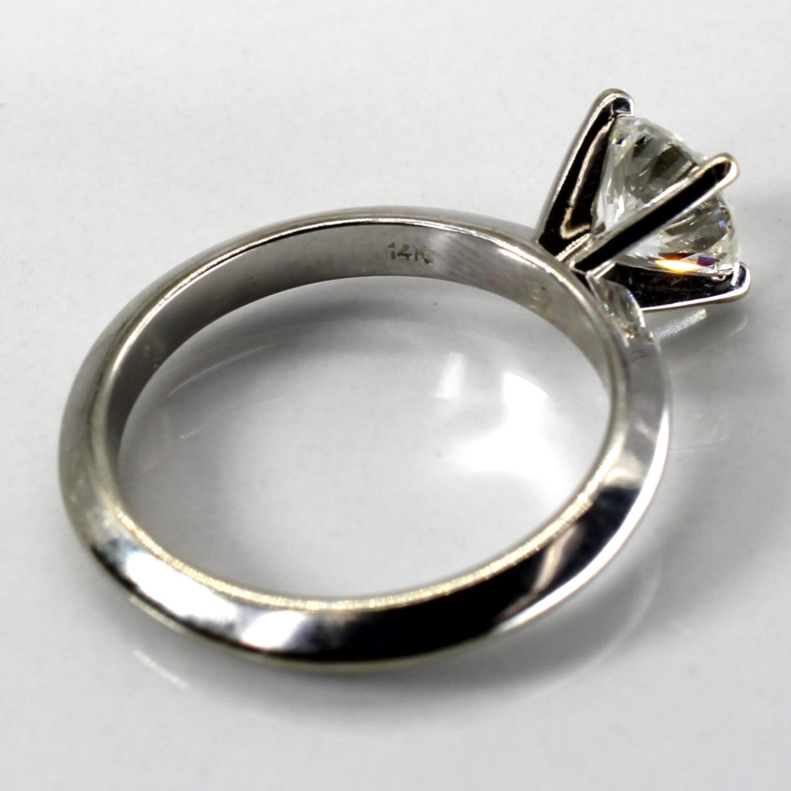 Prong Set Solitaire Diamond Ring | 1.12ct I1/I2 H | SZ 6.25 |