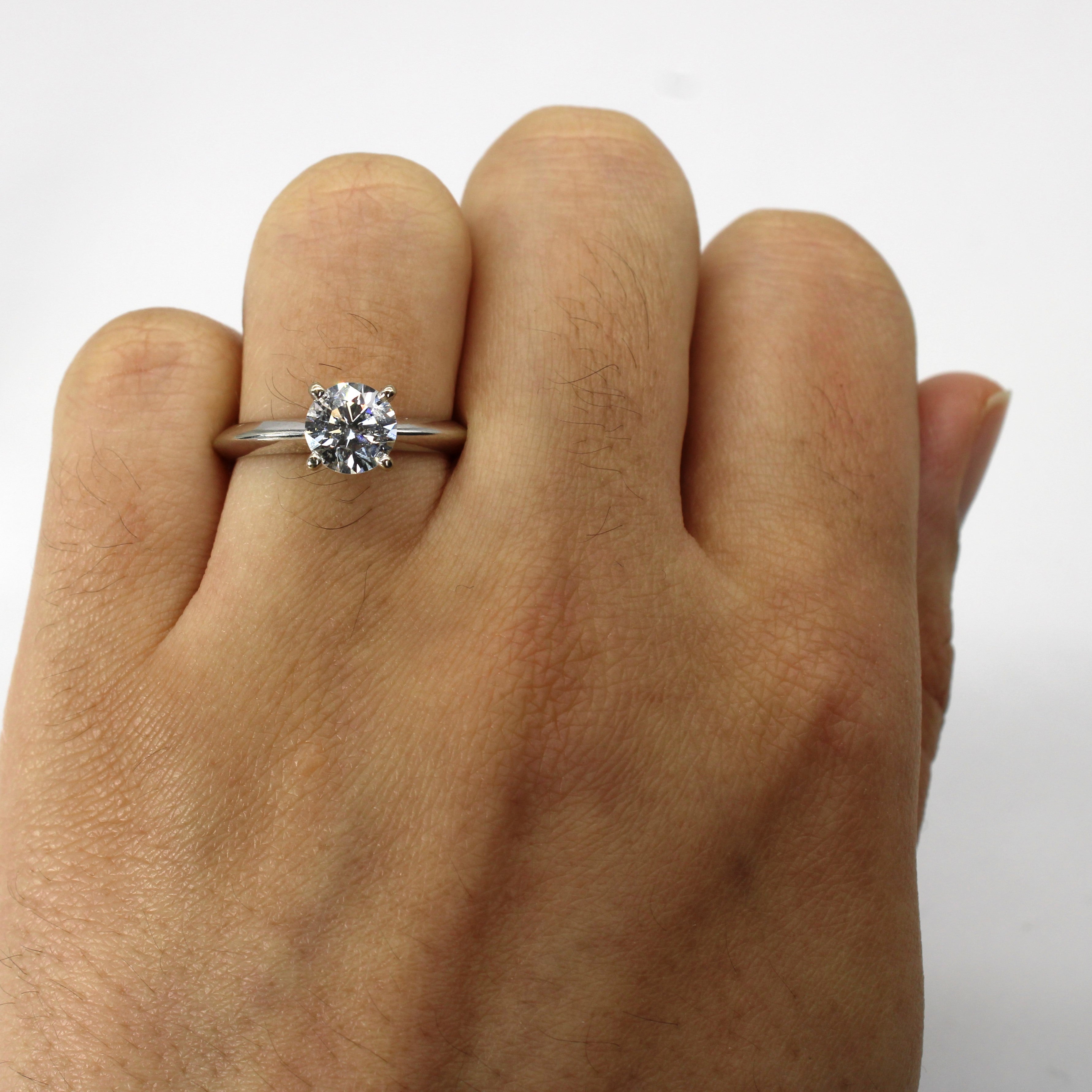 Prong Set Solitaire Diamond Ring | 1.12ct I1/I2 H | SZ 6.25 |