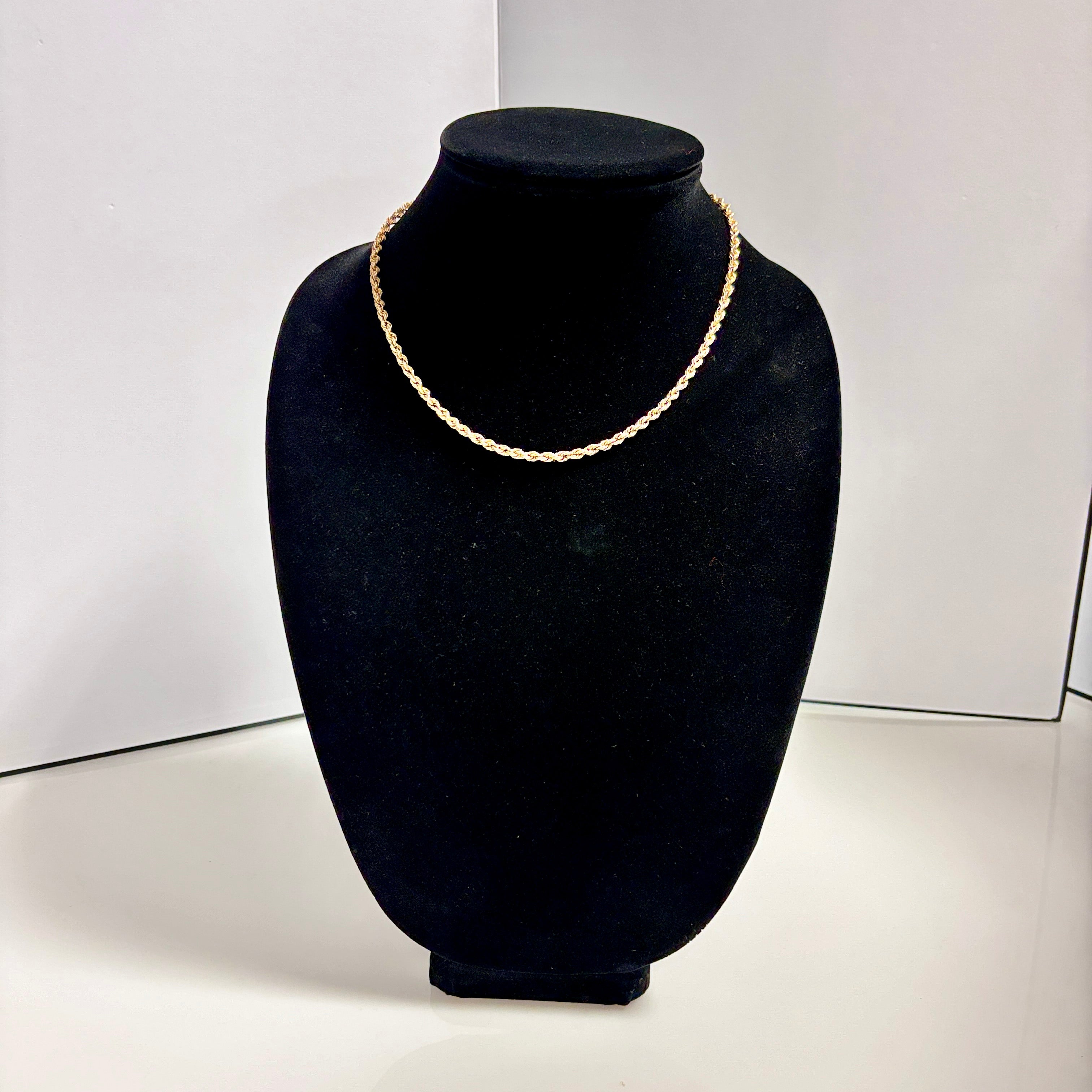 10k Yellow Gold Rope Chain | 17" |