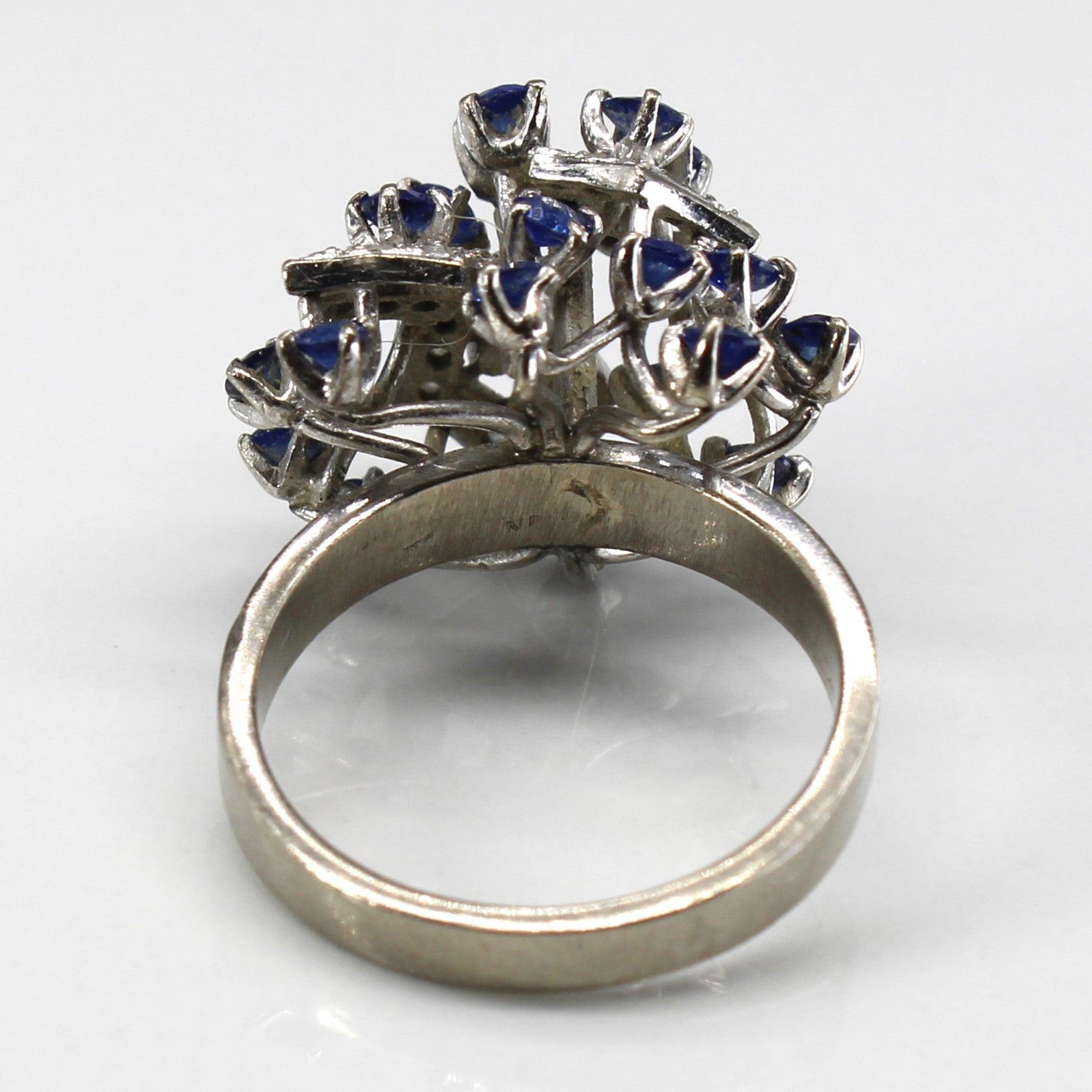 High Set Sapphire & Diamond Ring | 1.98ctw | 0.14ctw | SZ 6.5 |