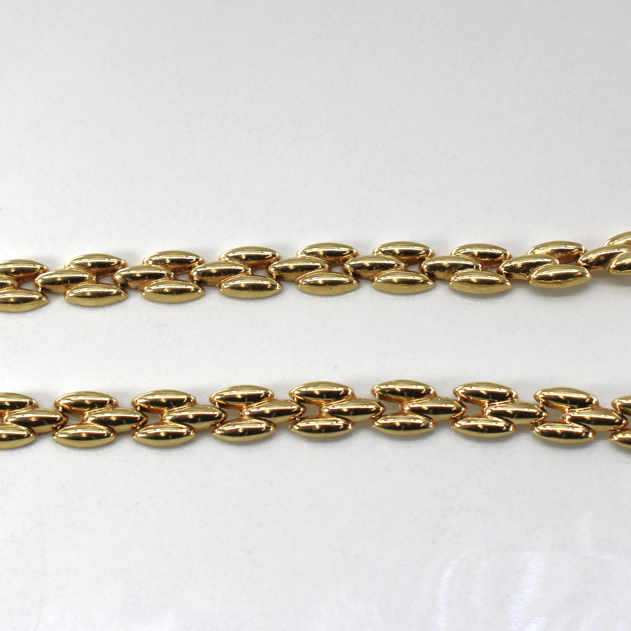 14k Yellow Gold Panther Chain | 17"|