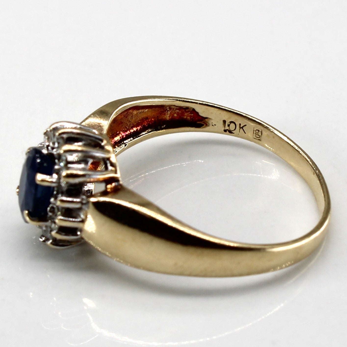 Sapphire & Diamond Cocktail Ring | 0.48ct | 0.075ctw | SZ 7 |