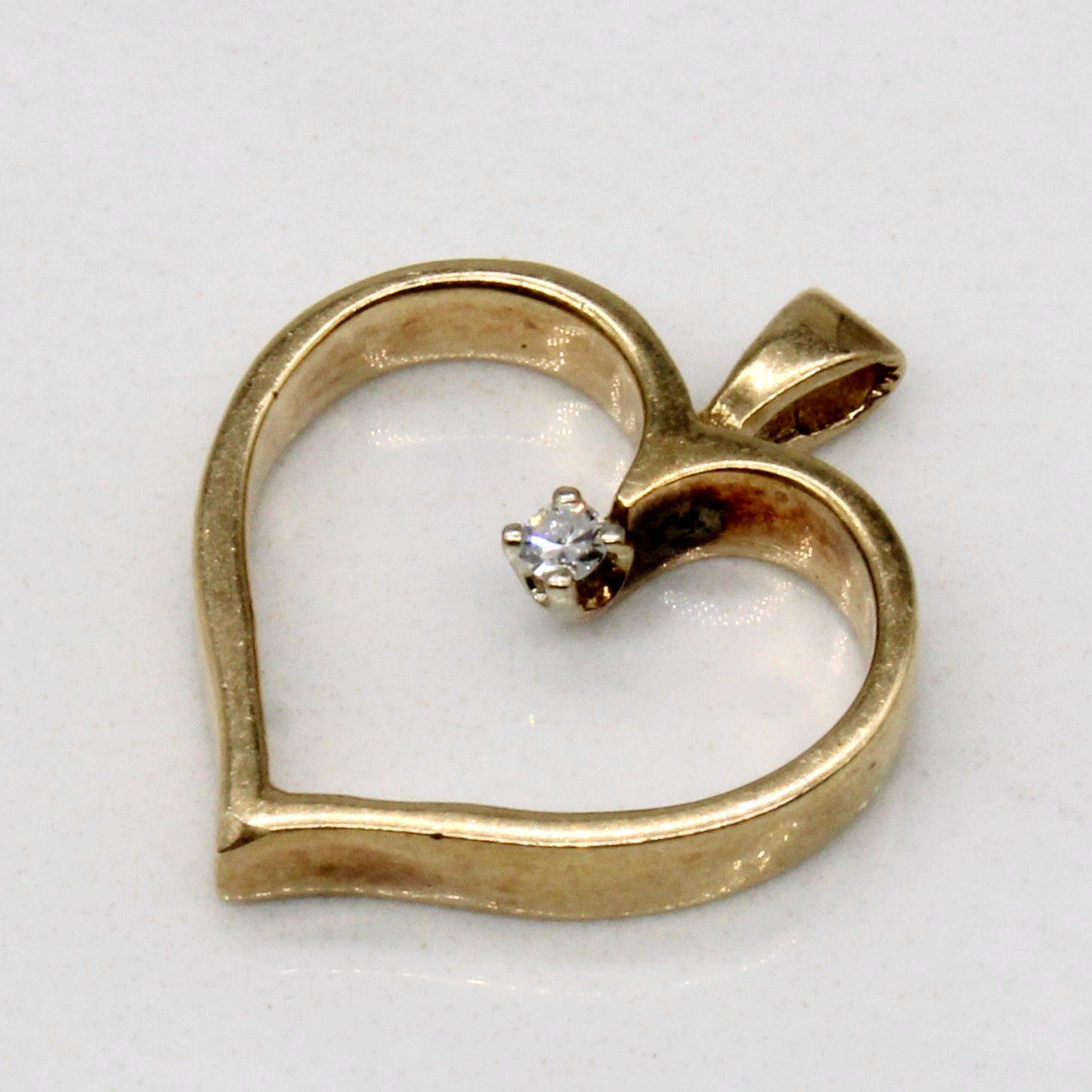 Diamond Heart Pendant | 0.02ct |