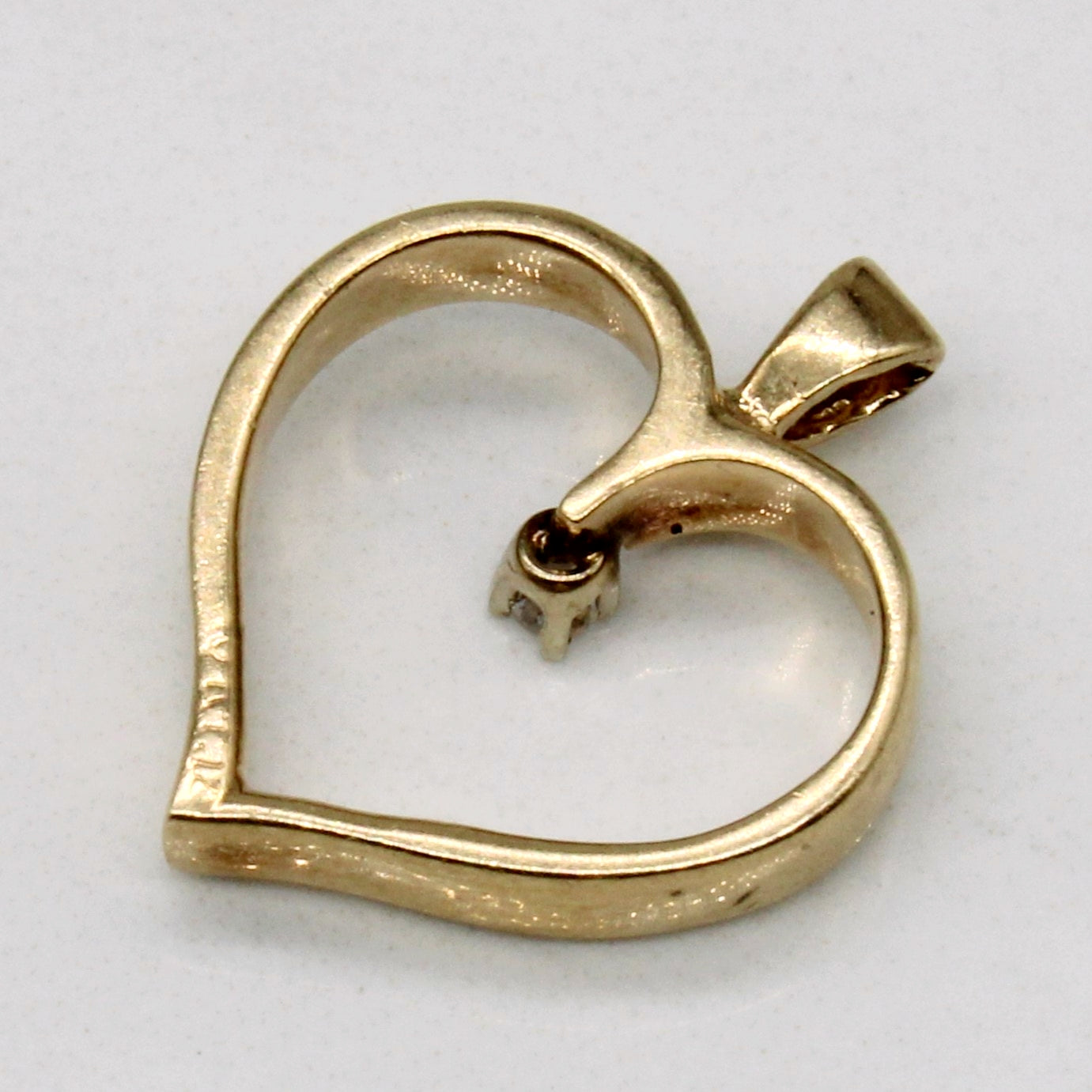 Diamond Heart Pendant | 0.02ct |