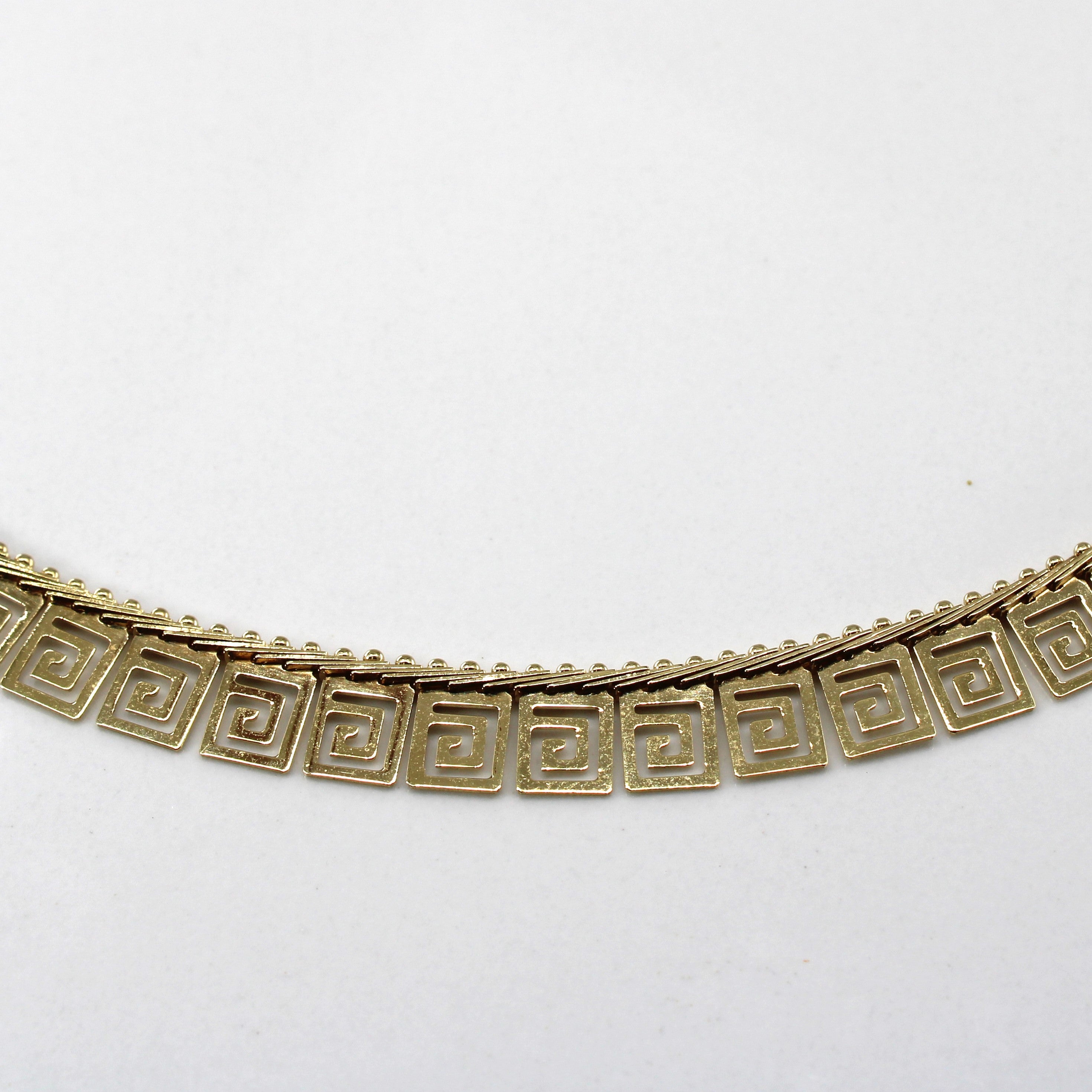 Geometrical Design Gold Necklace | 17"|