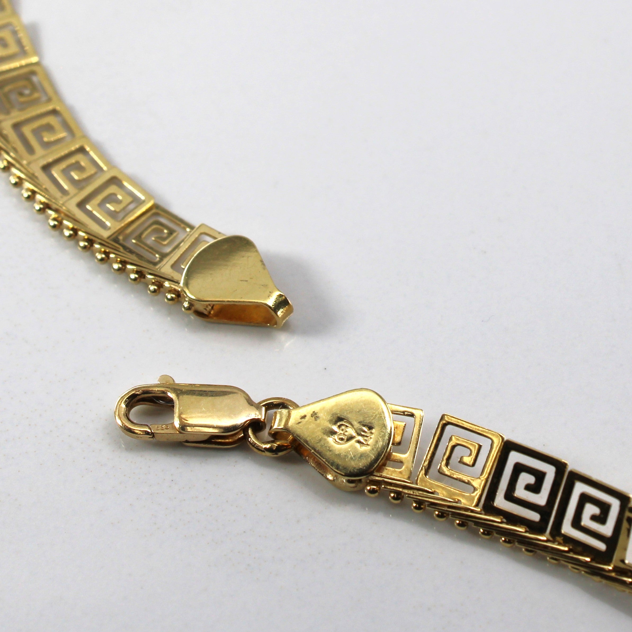 Geometrical Design Gold Necklace | 17"|