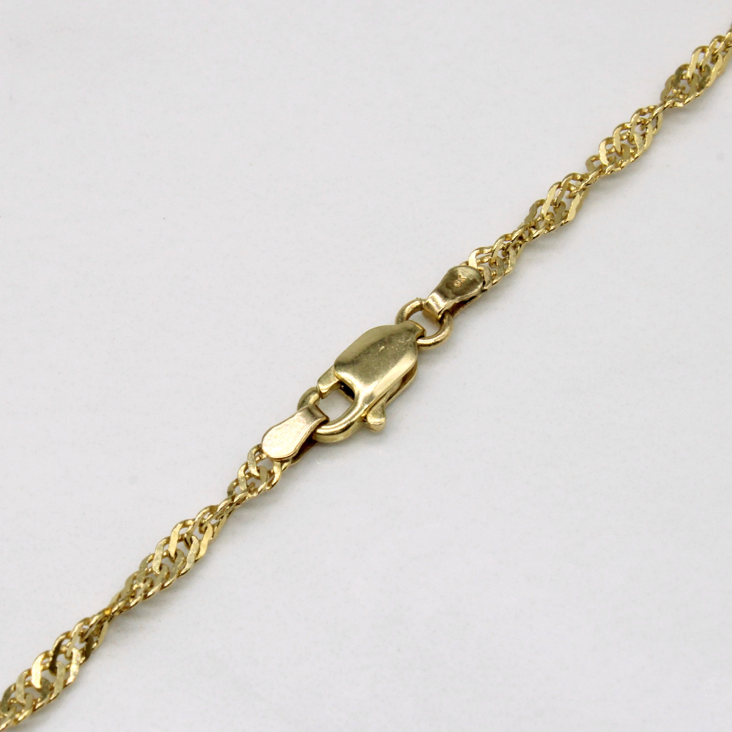 10k Yellow Gold Rope Chain | 18" |