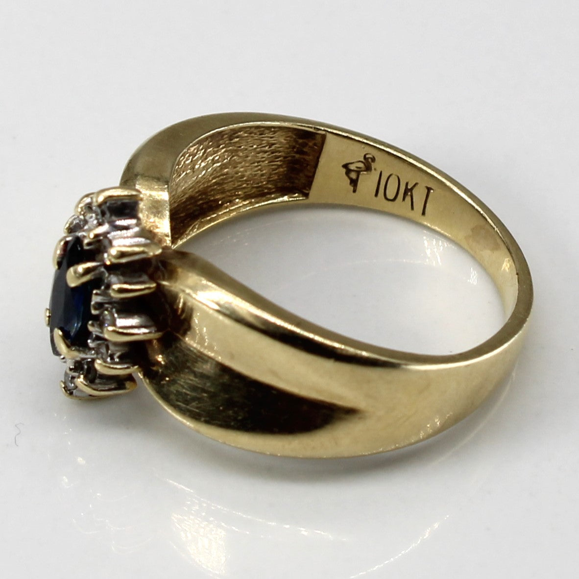 Sapphire & Diamond Cocktail Ring | 0.13ct | 0.04ctw | SZ 5.25 |