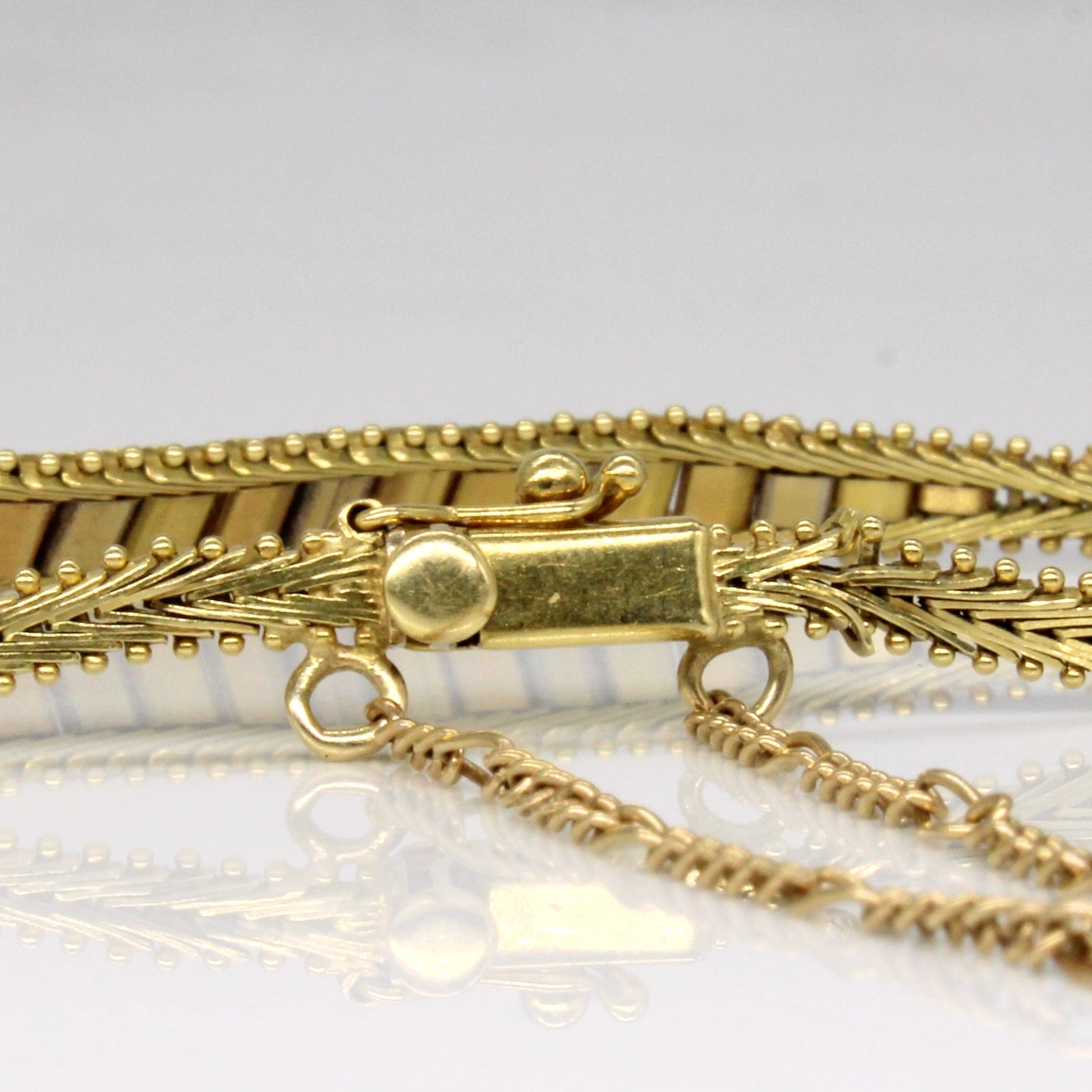 18k Tri Tone Gold Bracelet | 7.5" |