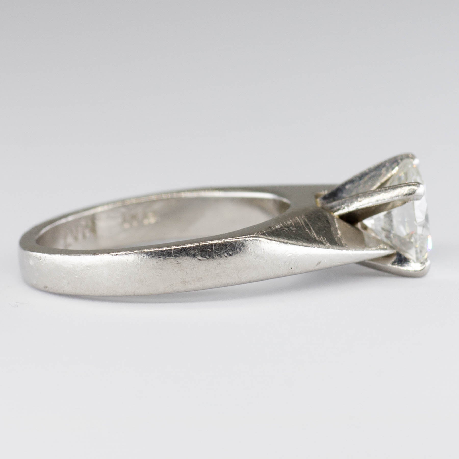 Platinum and Diamond Solitaire Ring | 1.28ct VS2 H-I | SZ 5