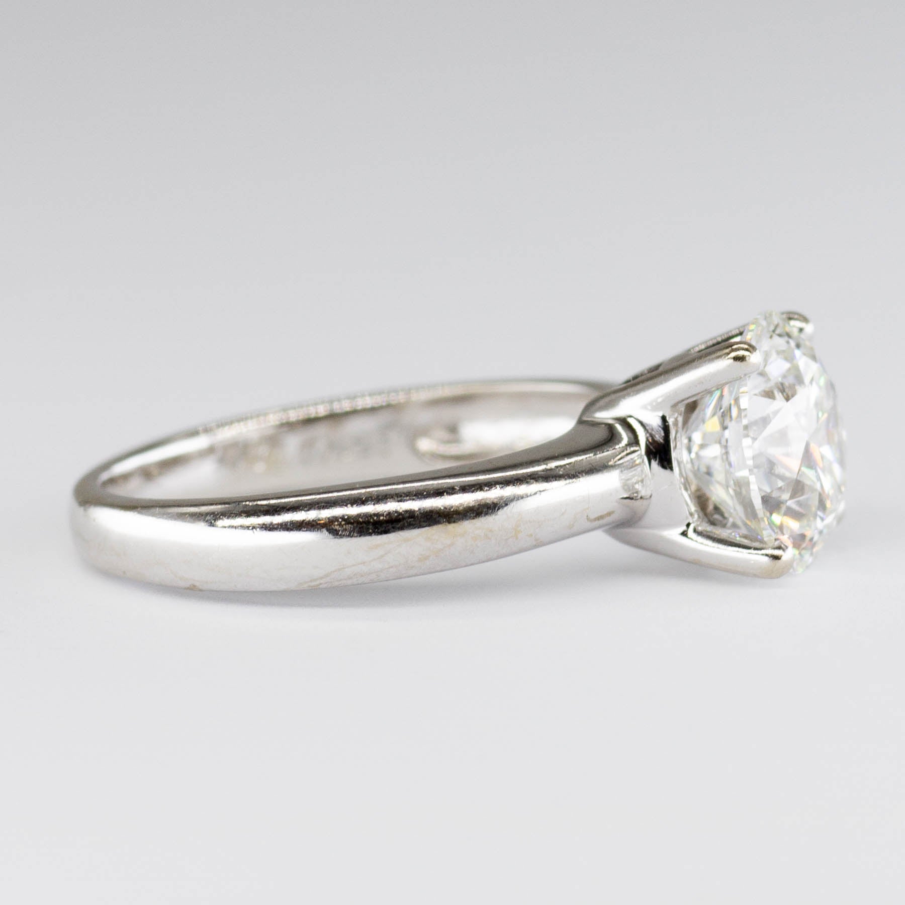 Bague de fiançailles solitaire en or 18 carats certifiée GIA, diamant de 1,72 ct, pureté VS2, couleur H XXX, taille 4,5