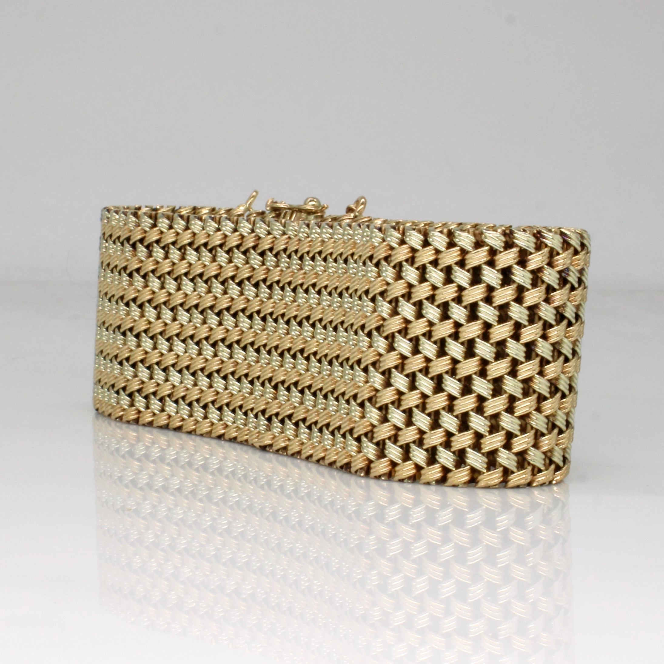 9k Two Tone Gold Bracelet | 7" |