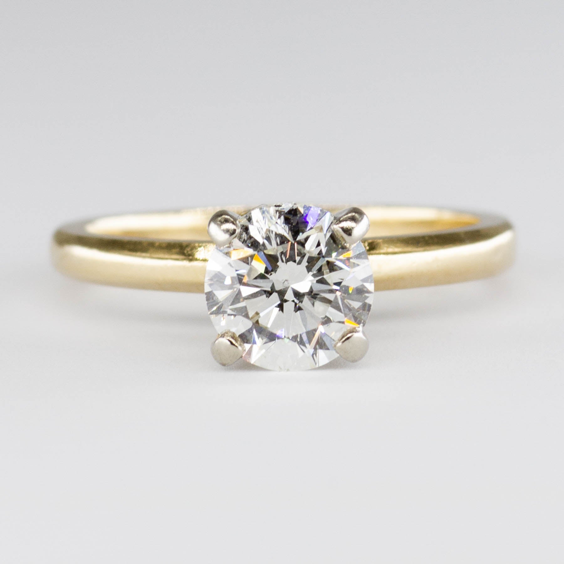Bague de fiançailles solitaire en diamant | 1,03 ct SI2 H | Taille 4 |