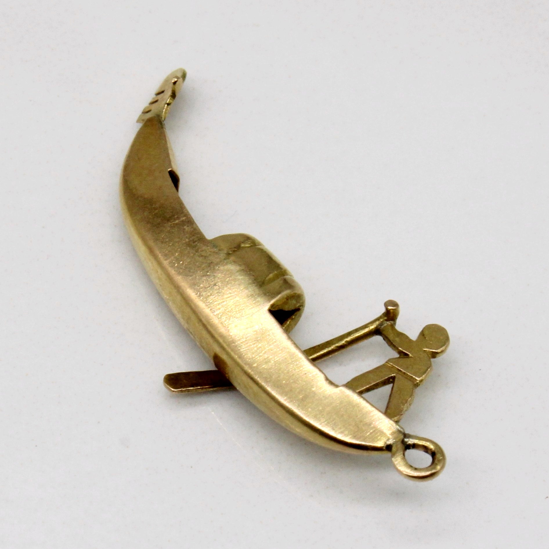 18k Yellow Gold Boat Charm
