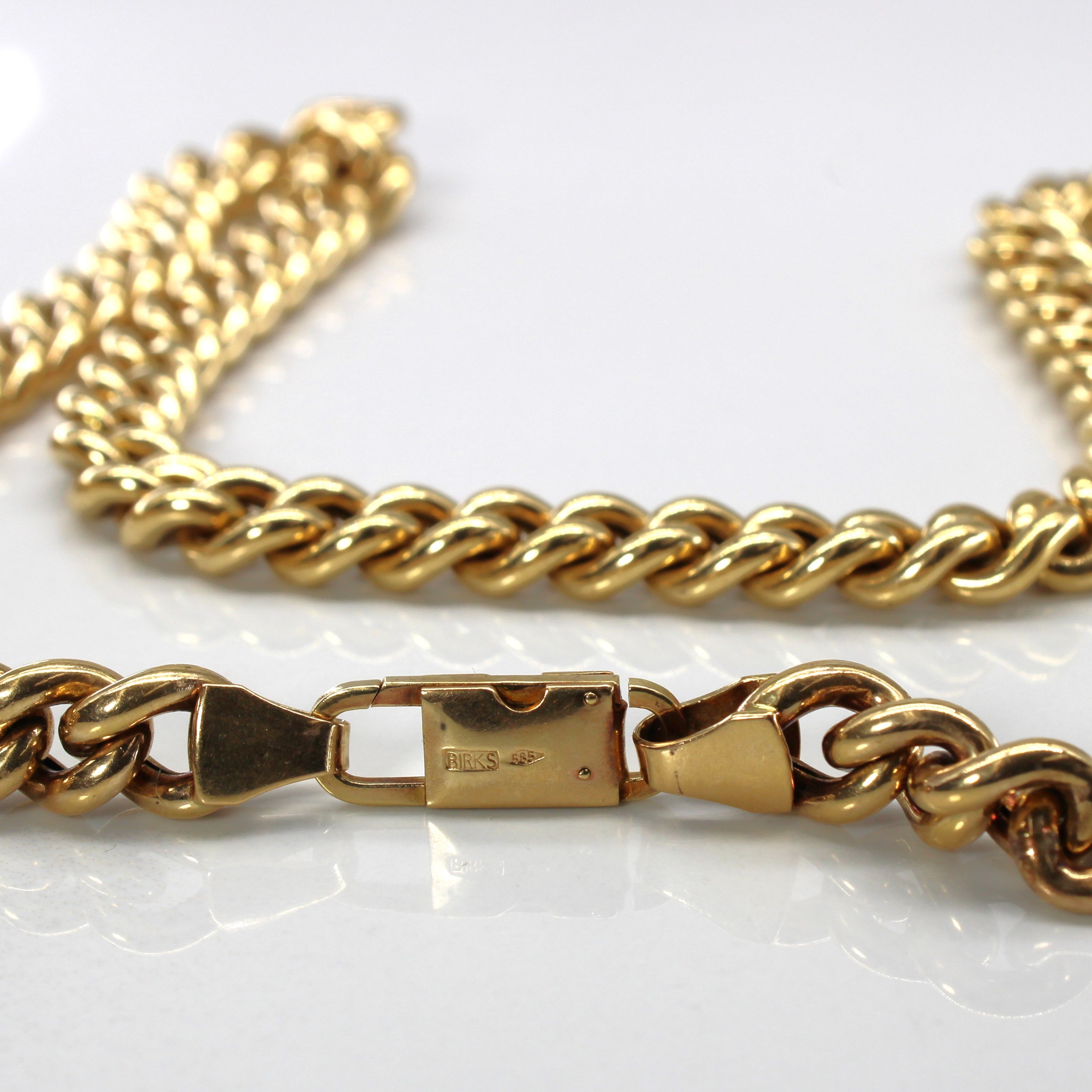 14k Yellow Gold Cuban Link Chain | 24"|