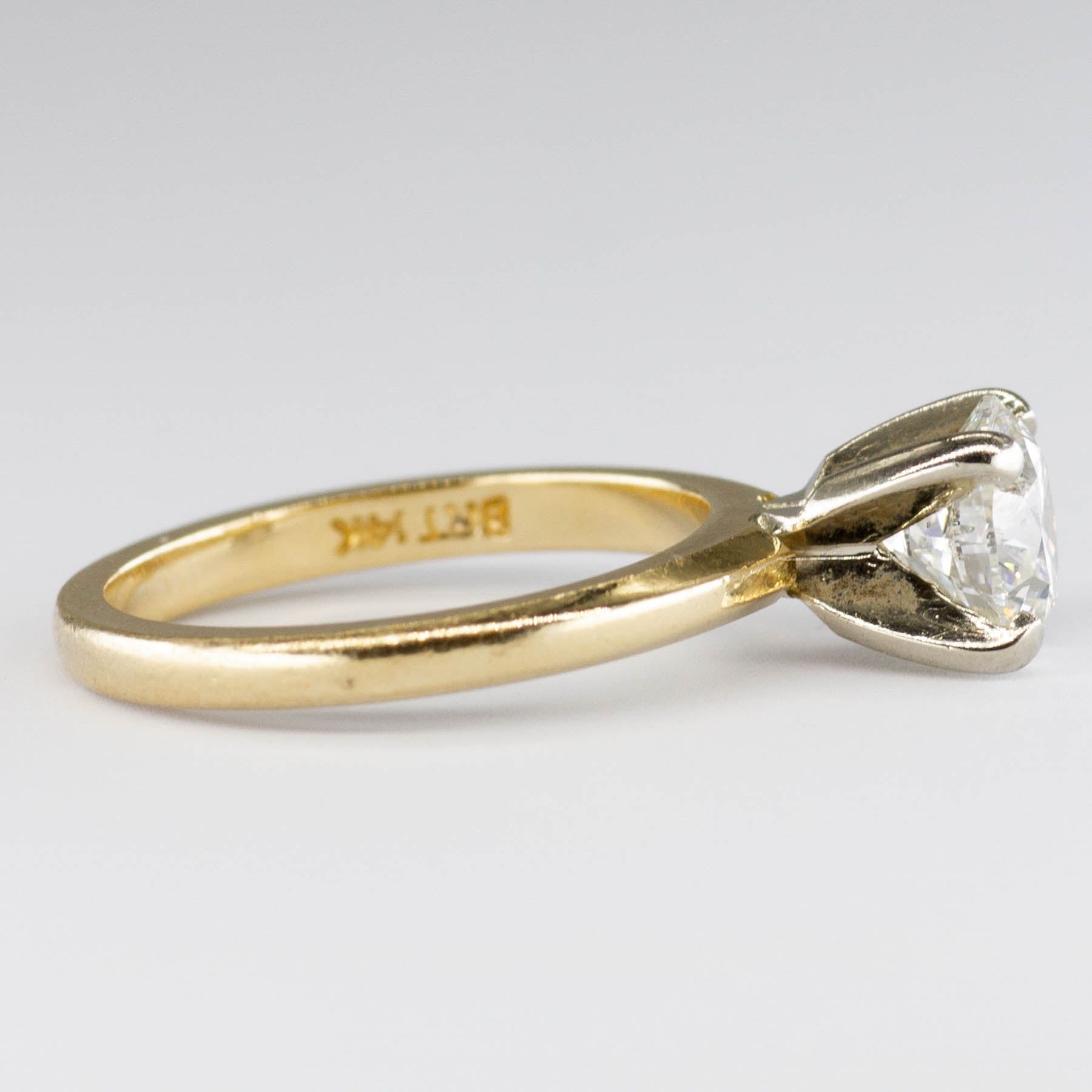 Bague de fiançailles solitaire en diamant | 1,03 ct SI2 H | Taille 4 |
