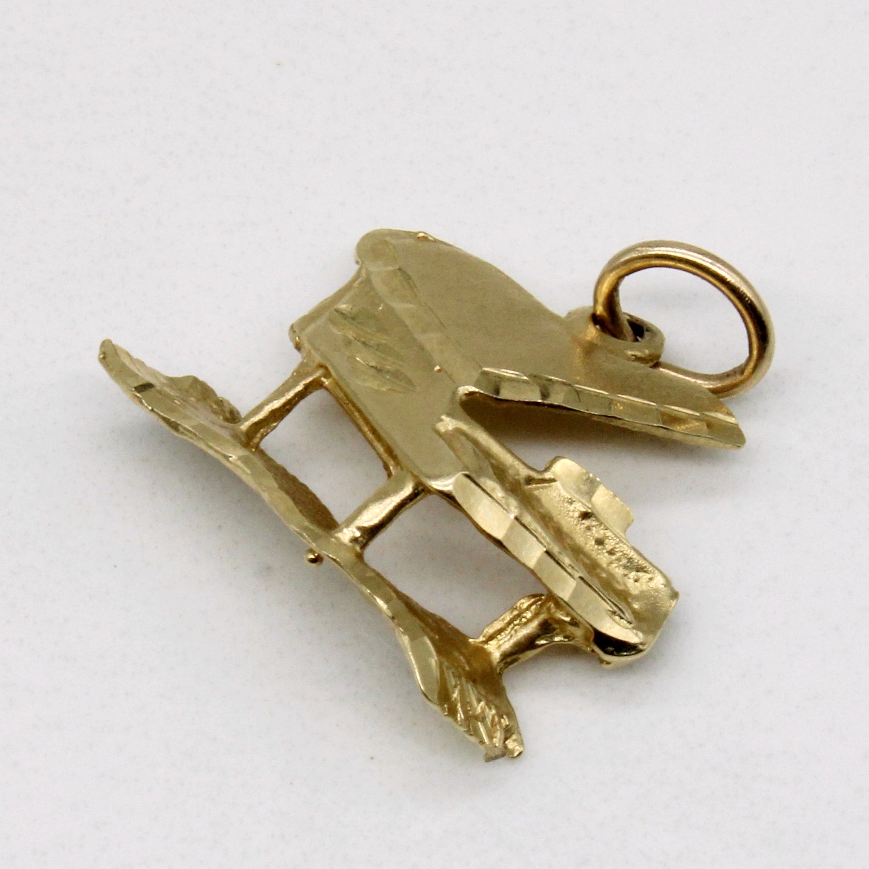 10k Yellow Gold Piano Charm